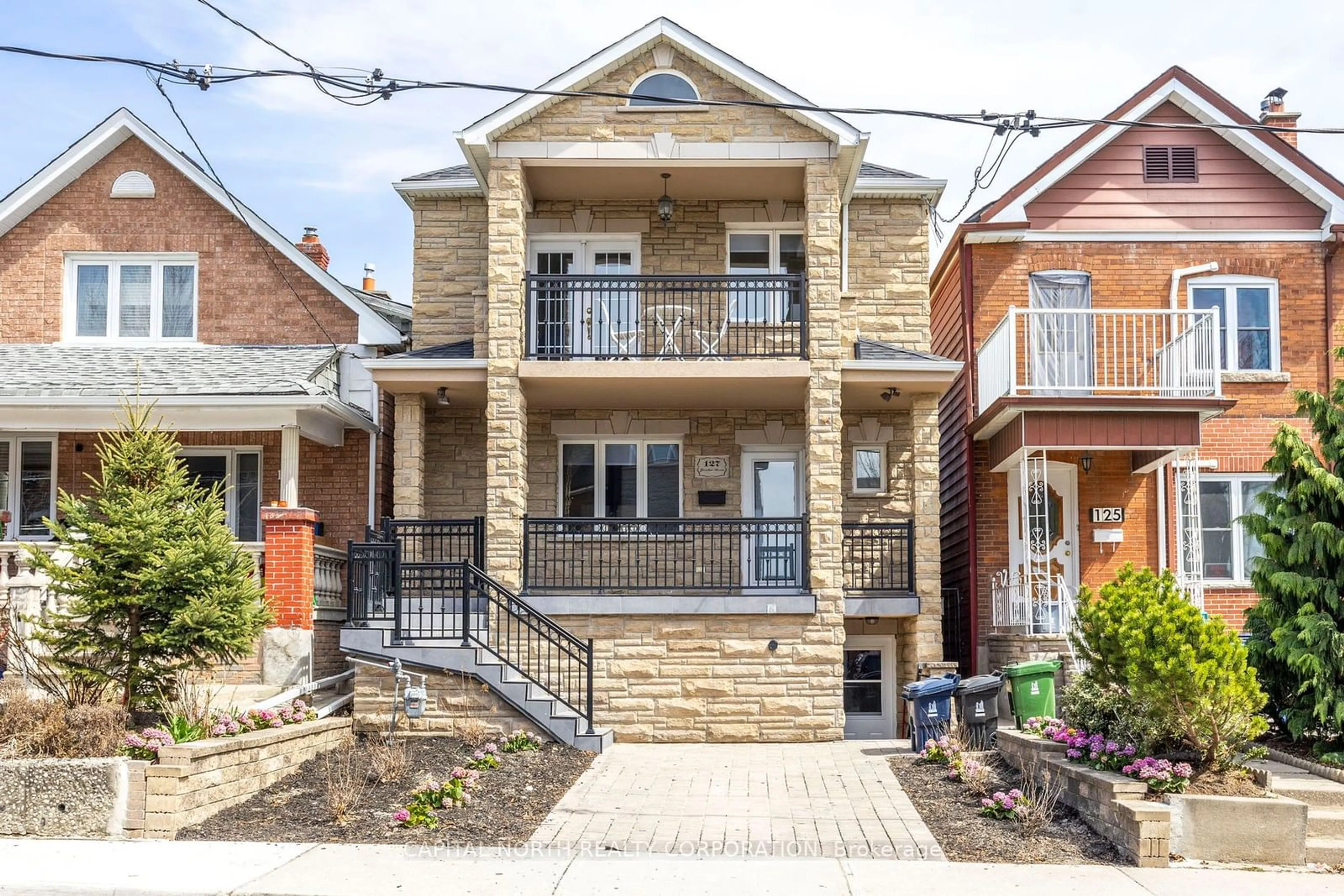 Home with brick exterior material, street for 127 Greenlaw Ave, Toronto Ontario M6H 3V9