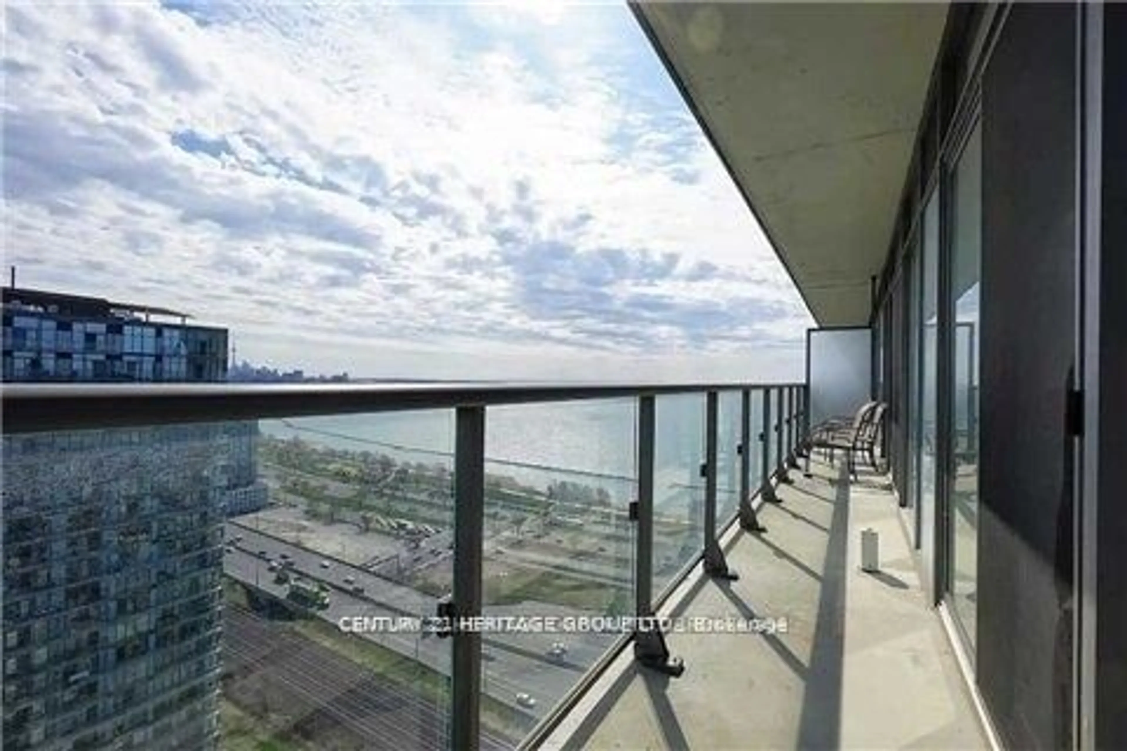 Balcony in the apartment, water/lake/river/ocean view for 105 The Queensway Ave #2201, Toronto Ontario M6S 5B5