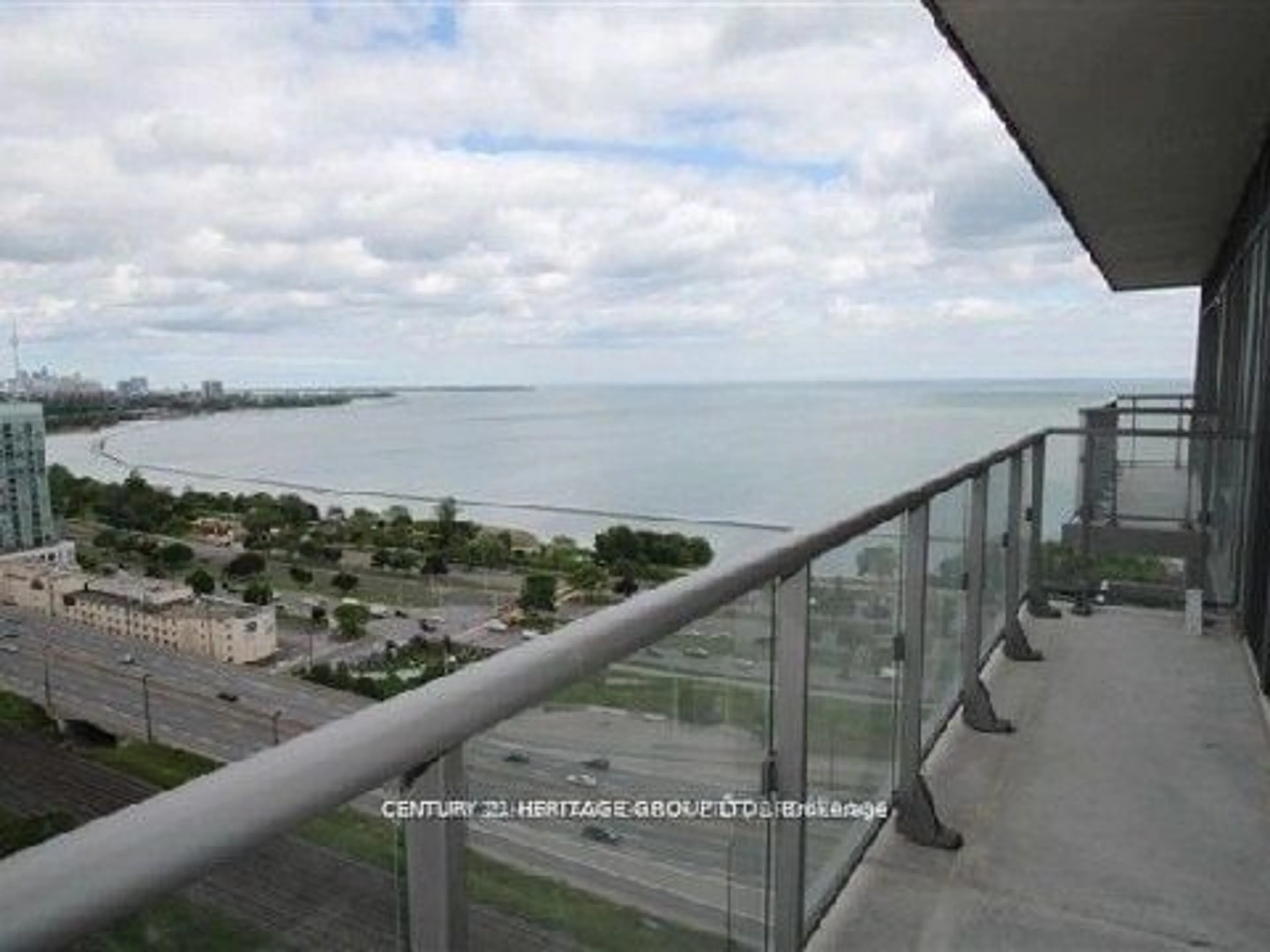 Balcony in the apartment, water/lake/river/ocean view for 105 The Queensway Ave #2201, Toronto Ontario M6S 5B5