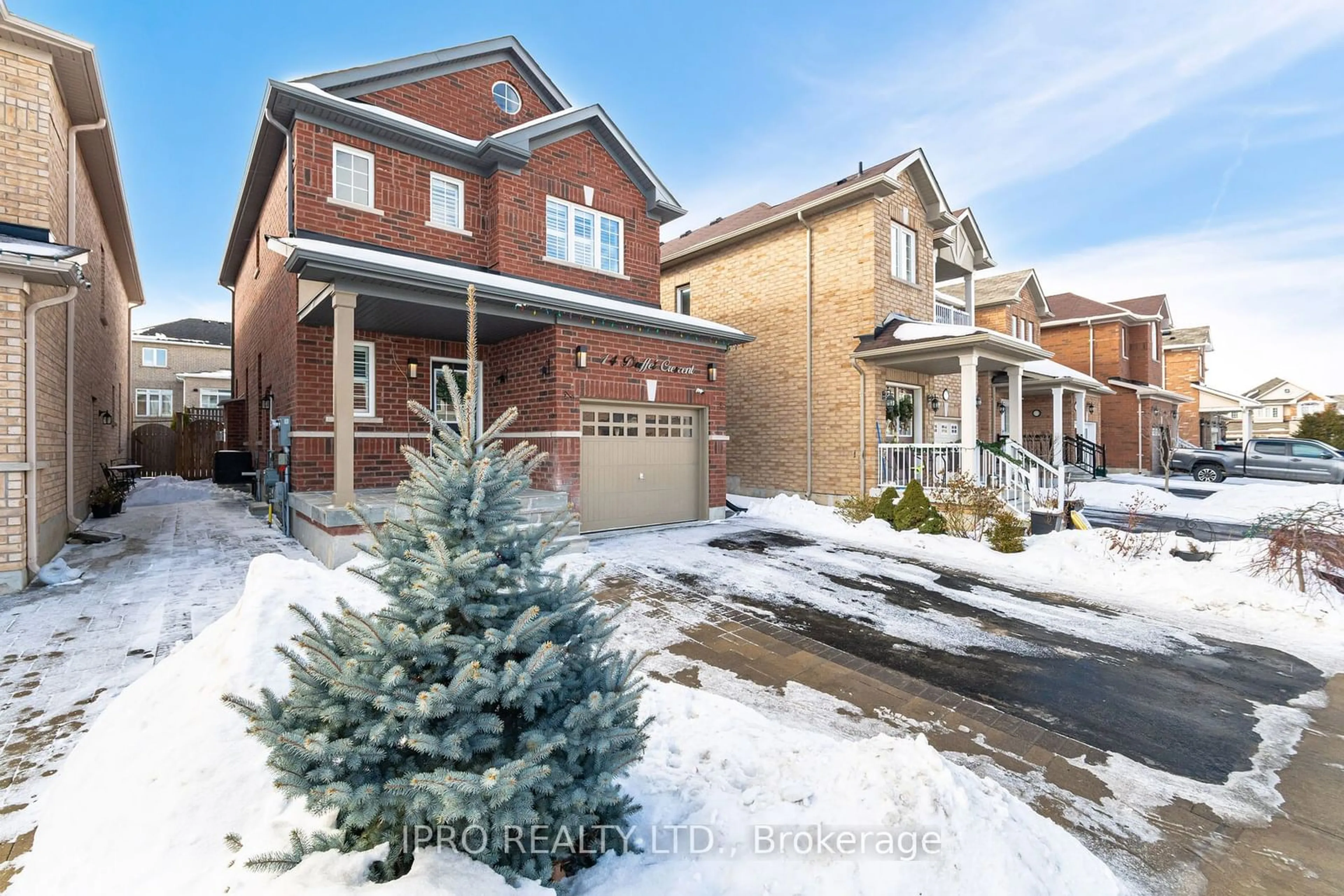 Home with brick exterior material, street for 14 Duffel Cres, Halton Hills Ontario L7G 0H7