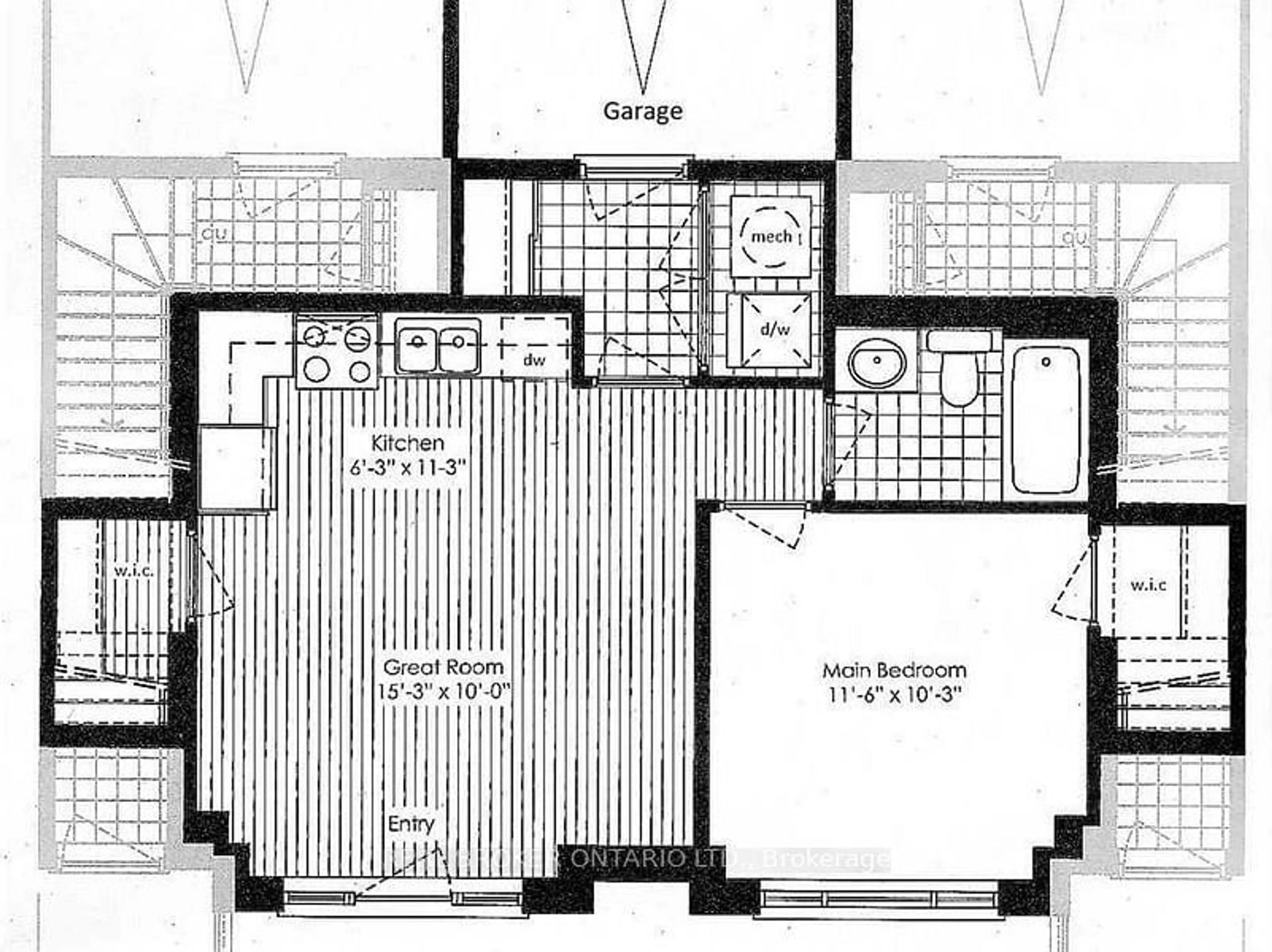 Floor plan for 3108 Eglinton Ave #104, Mississauga Ontario L5M 8C5