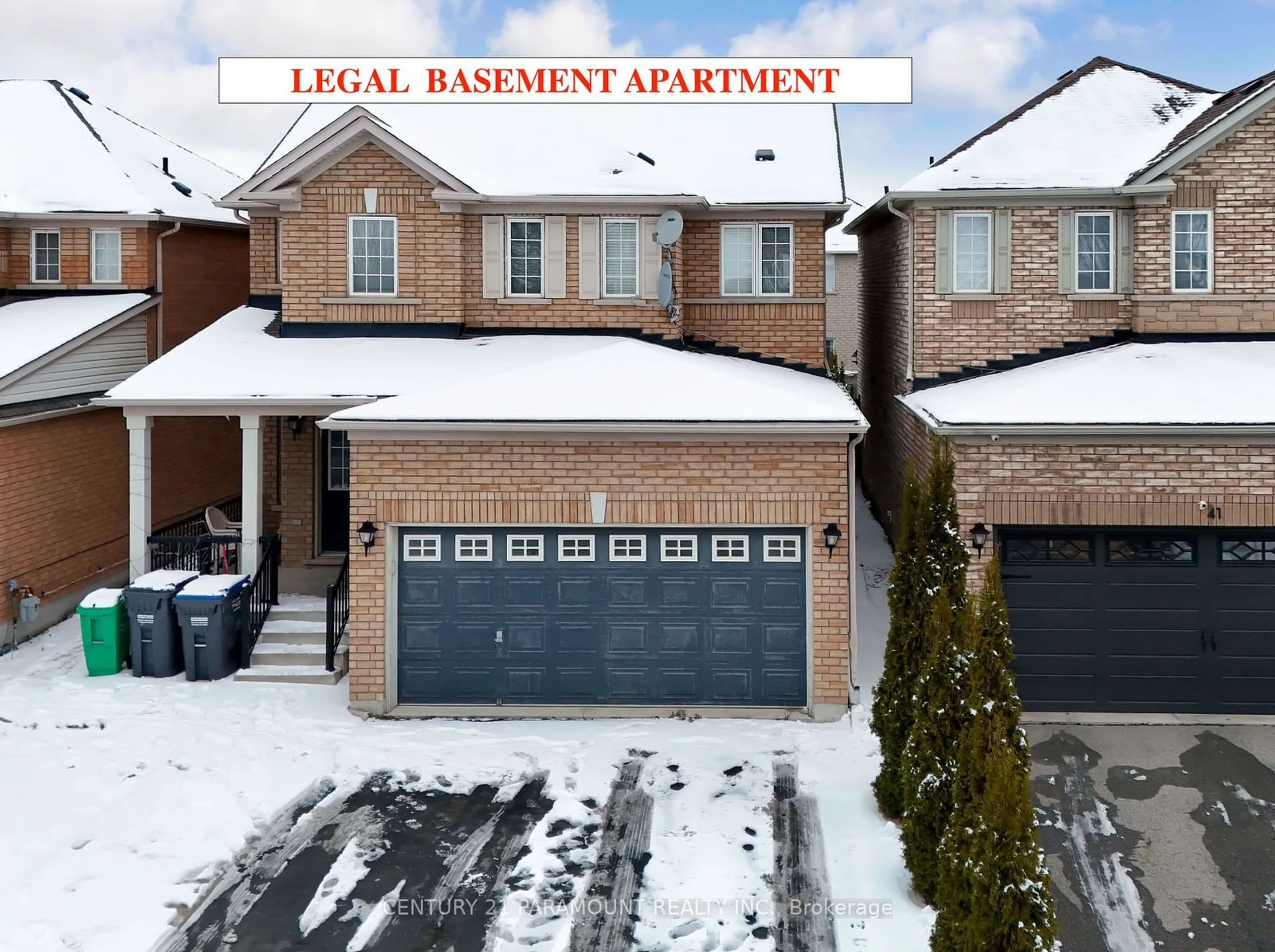 A pic from outside/outdoor area/front of a property/back of a property/a pic from drone, street for 43 Crystal Glen Cres, Brampton Ontario L6X 0K1