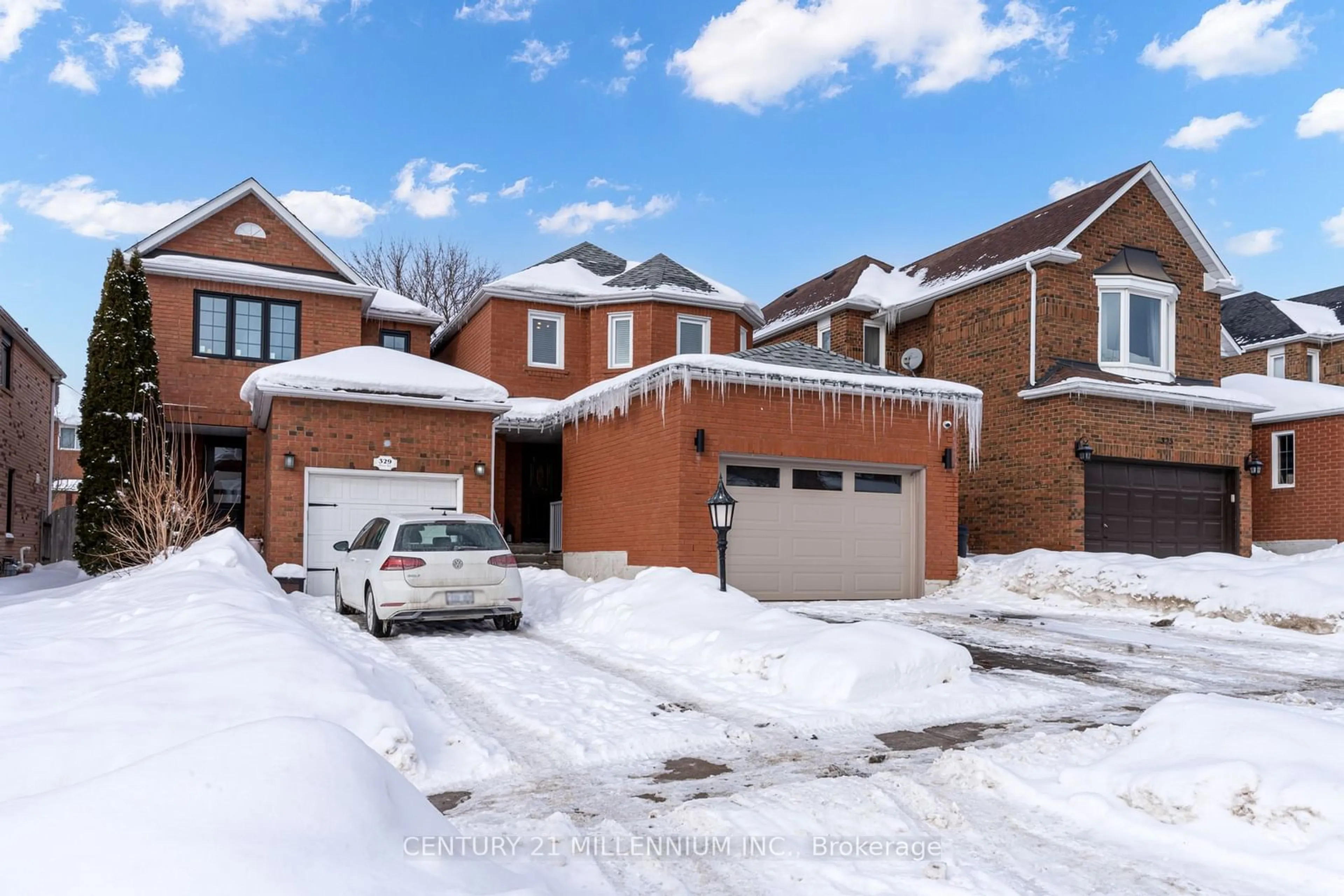 Home with brick exterior material, street for 327 Perry Rd, Orangeville Ontario L9W 4Y9