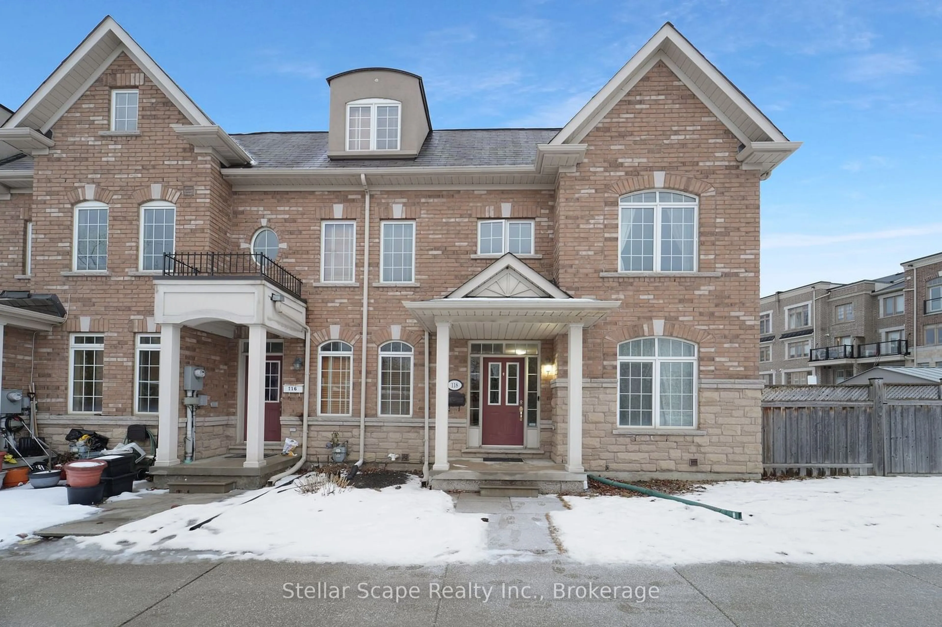 Home with brick exterior material, street for 118 Mary Chapman Blvd, Toronto Ontario M9M 0B3