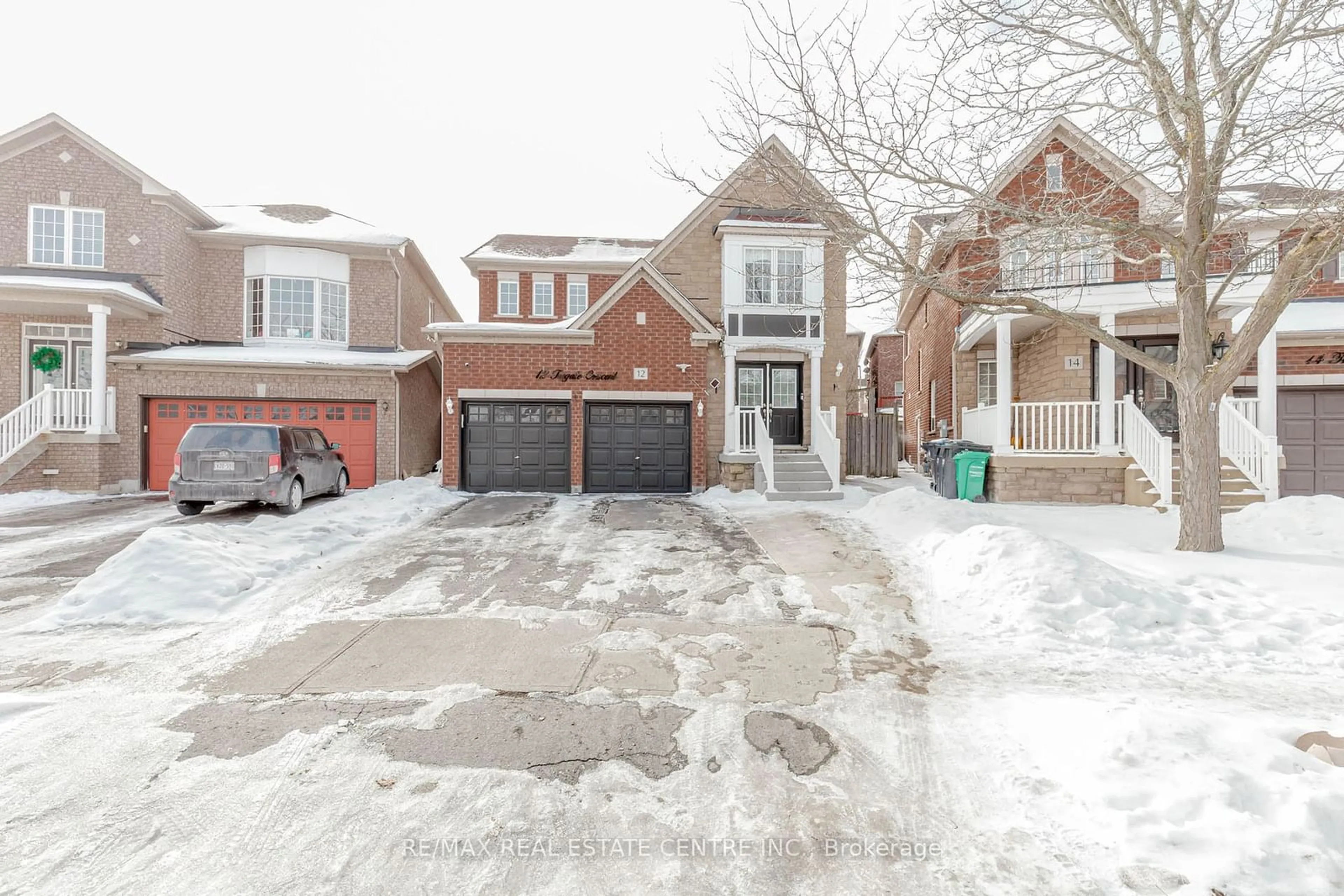 Home with brick exterior material, street for 12 Tregate Cres, Brampton Ontario L7A 2P3