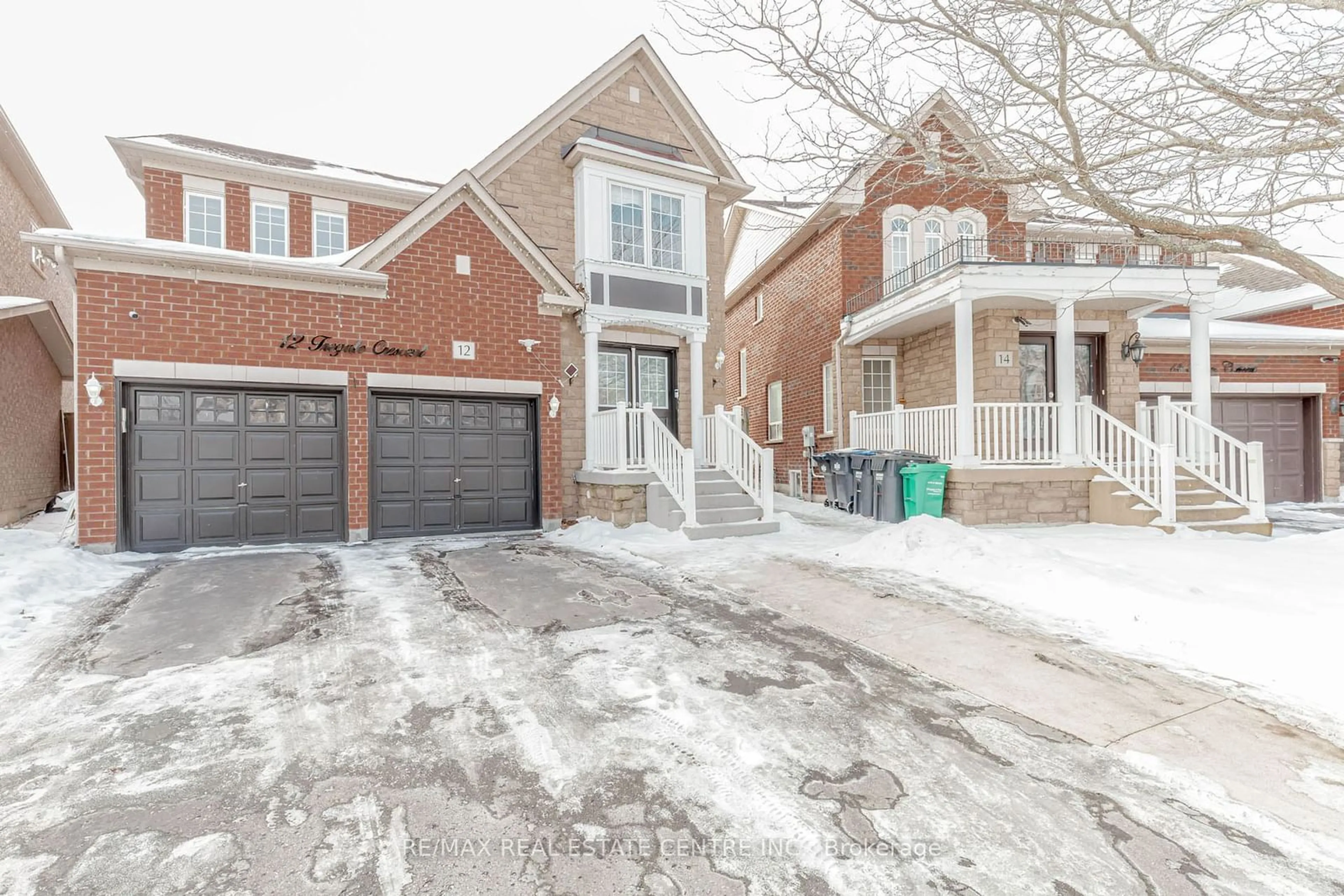 Home with brick exterior material, street for 12 Tregate Cres, Brampton Ontario L7A 2P3