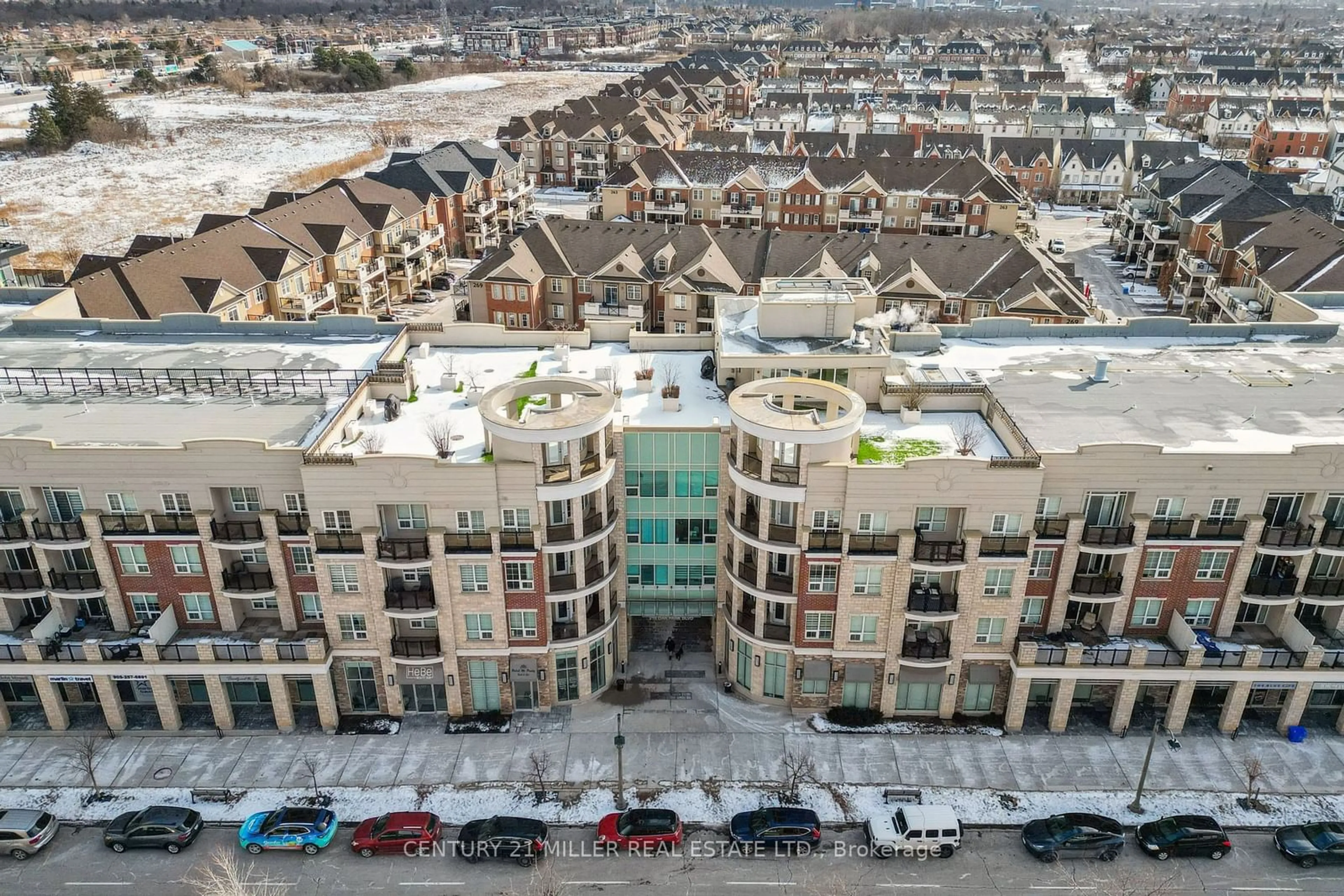 A pic from outside/outdoor area/front of a property/back of a property/a pic from drone, unknown for 216 Oak Park Blvd #308, Oakville Ontario L6H 0H4