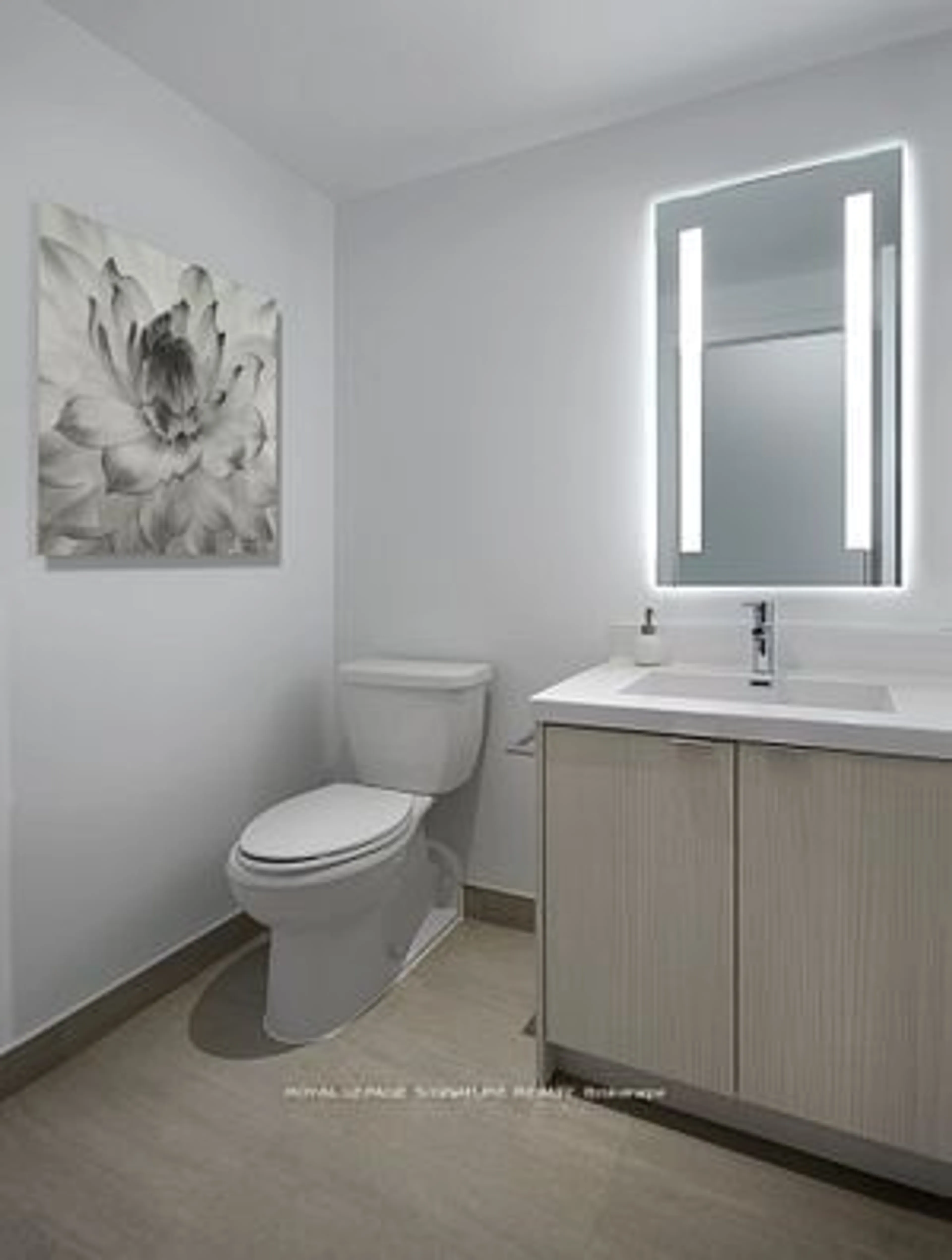 Standard bathroom, ceramic/tile floor for 5 Mabelle Ave #TH8, Toronto Ontario M9A 0C8