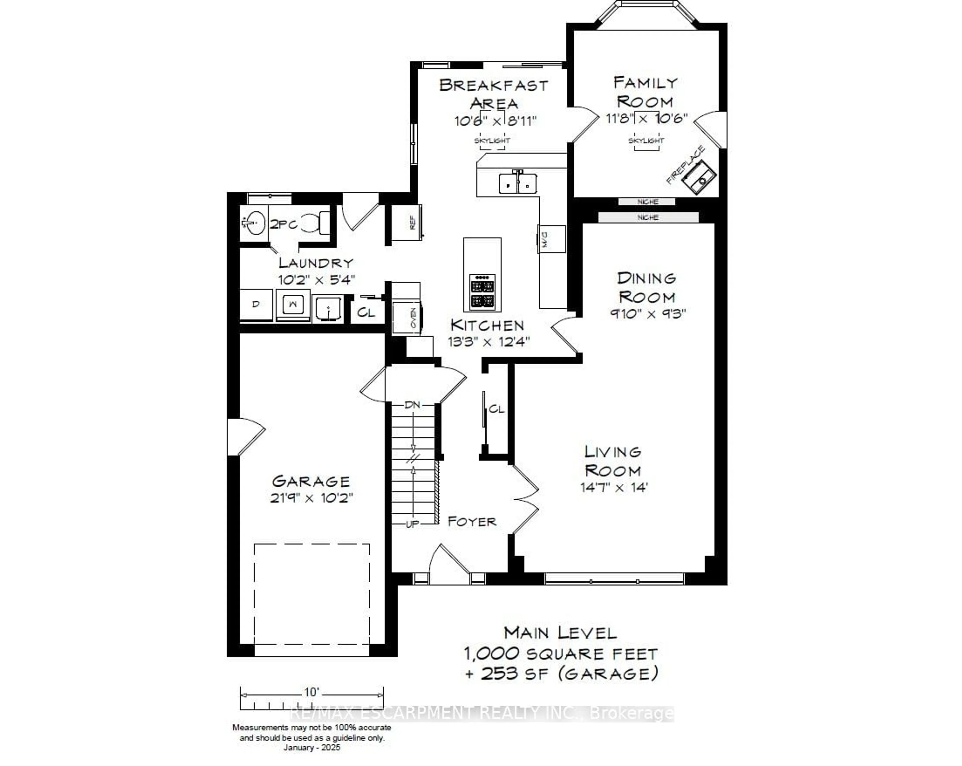 Floor plan for 3059 Centennial Dr, Burlington Ontario L7M 1B5