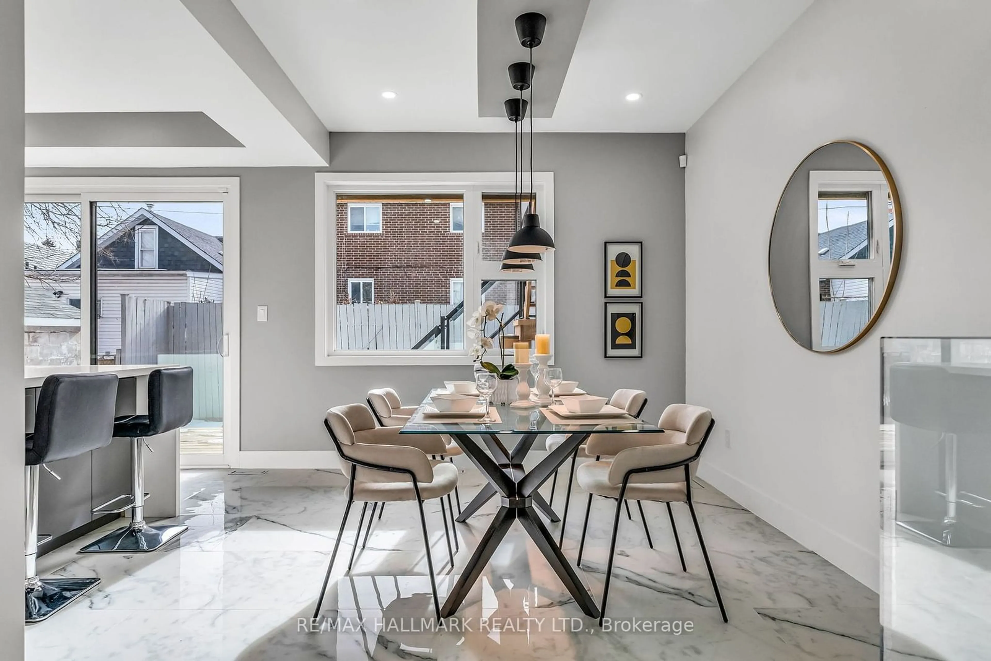 Dining room, ceramic/tile floor for 53 Buttonwood Ave, Toronto Ontario M6M 2H9