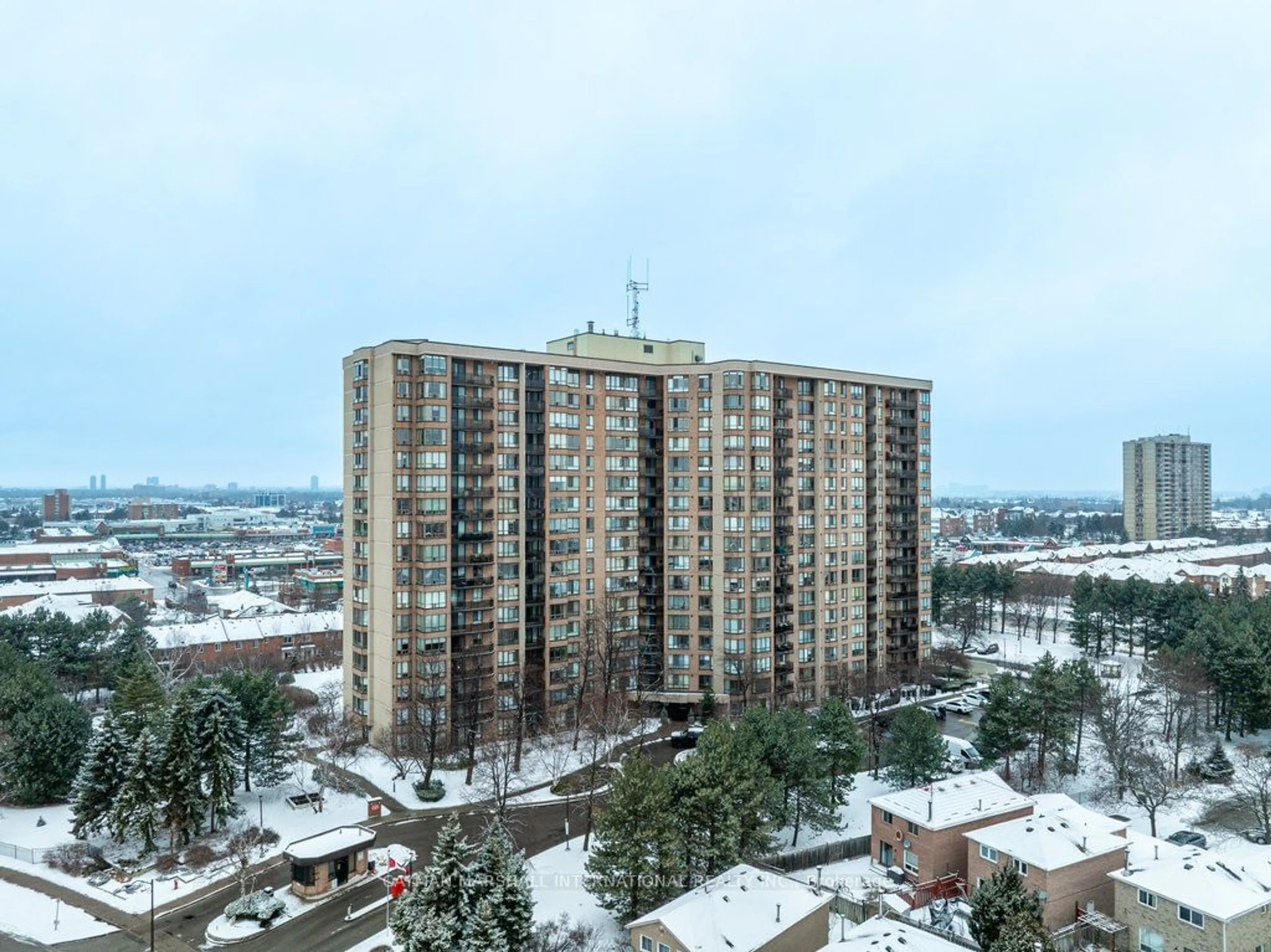 A pic from outside/outdoor area/front of a property/back of a property/a pic from drone, city buildings view from balcony for 20 Cherrytree Dr #1104, Brampton Ontario L6Y 3V1