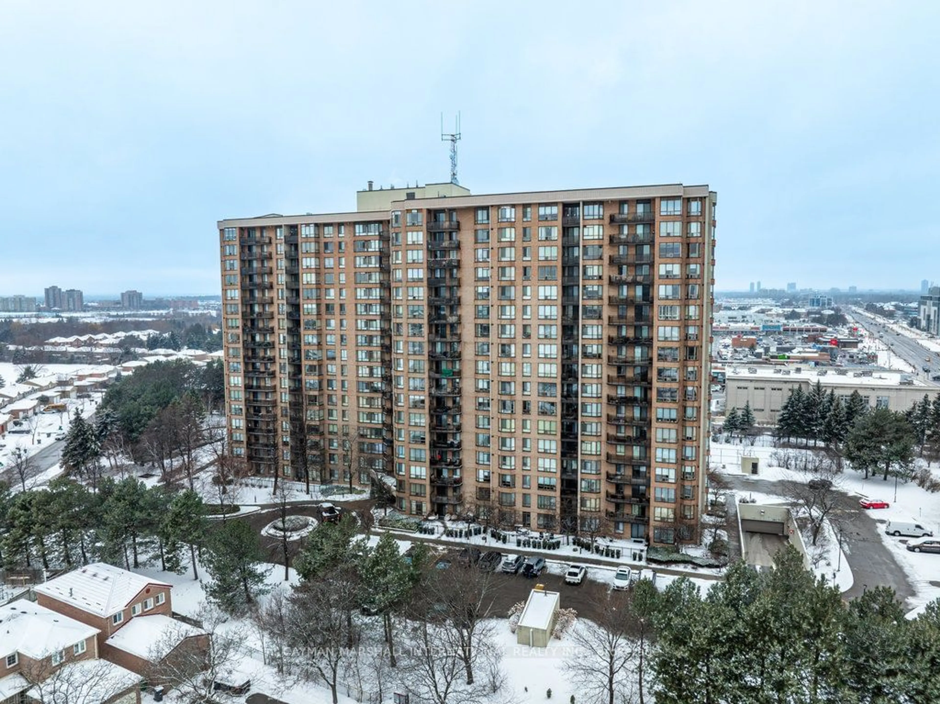 A pic from outside/outdoor area/front of a property/back of a property/a pic from drone, city buildings view from balcony for 20 Cherrytree Dr #1104, Brampton Ontario L6Y 3V1