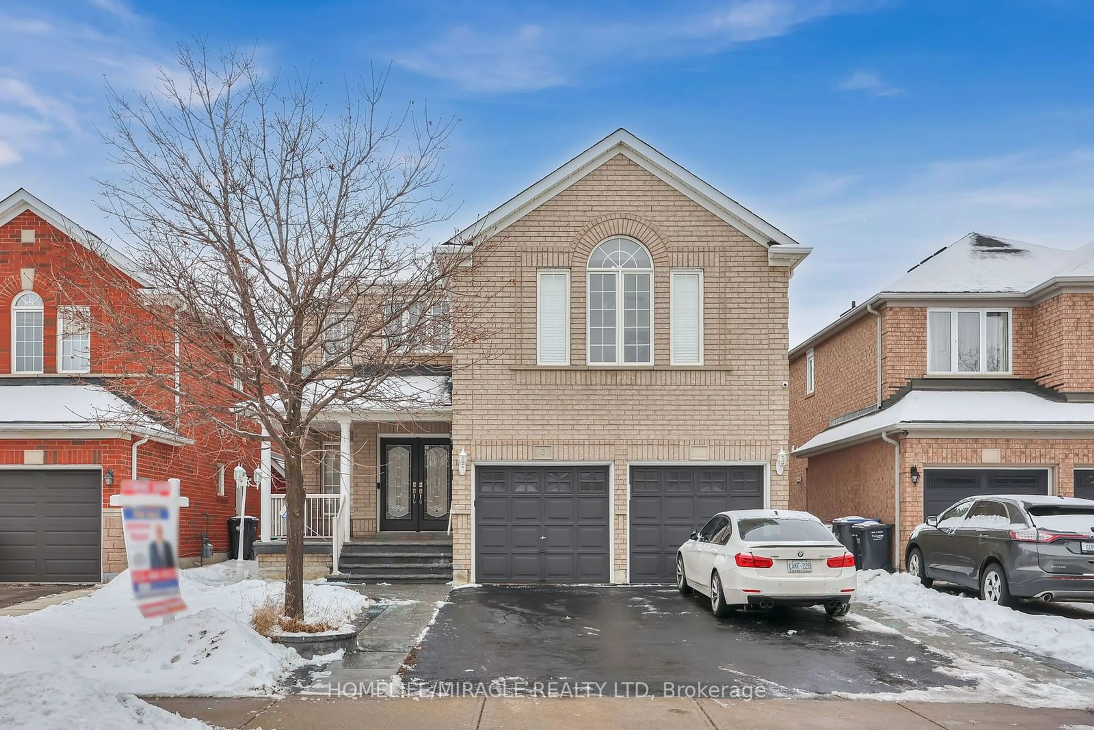 Home with brick exterior material, street for 8 Bottlebrush Dr, Brampton Ontario L6R 2Z5