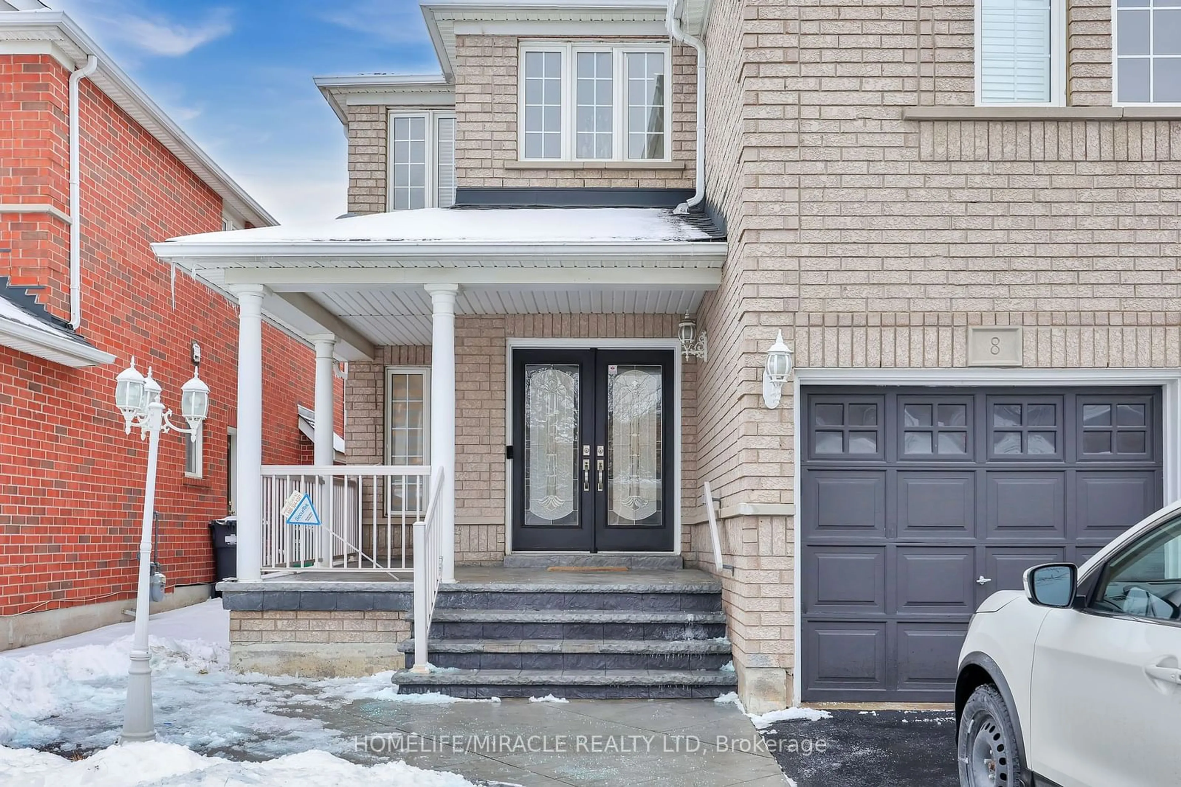 Home with brick exterior material, street for 8 Bottlebrush Dr, Brampton Ontario L6R 2Z5