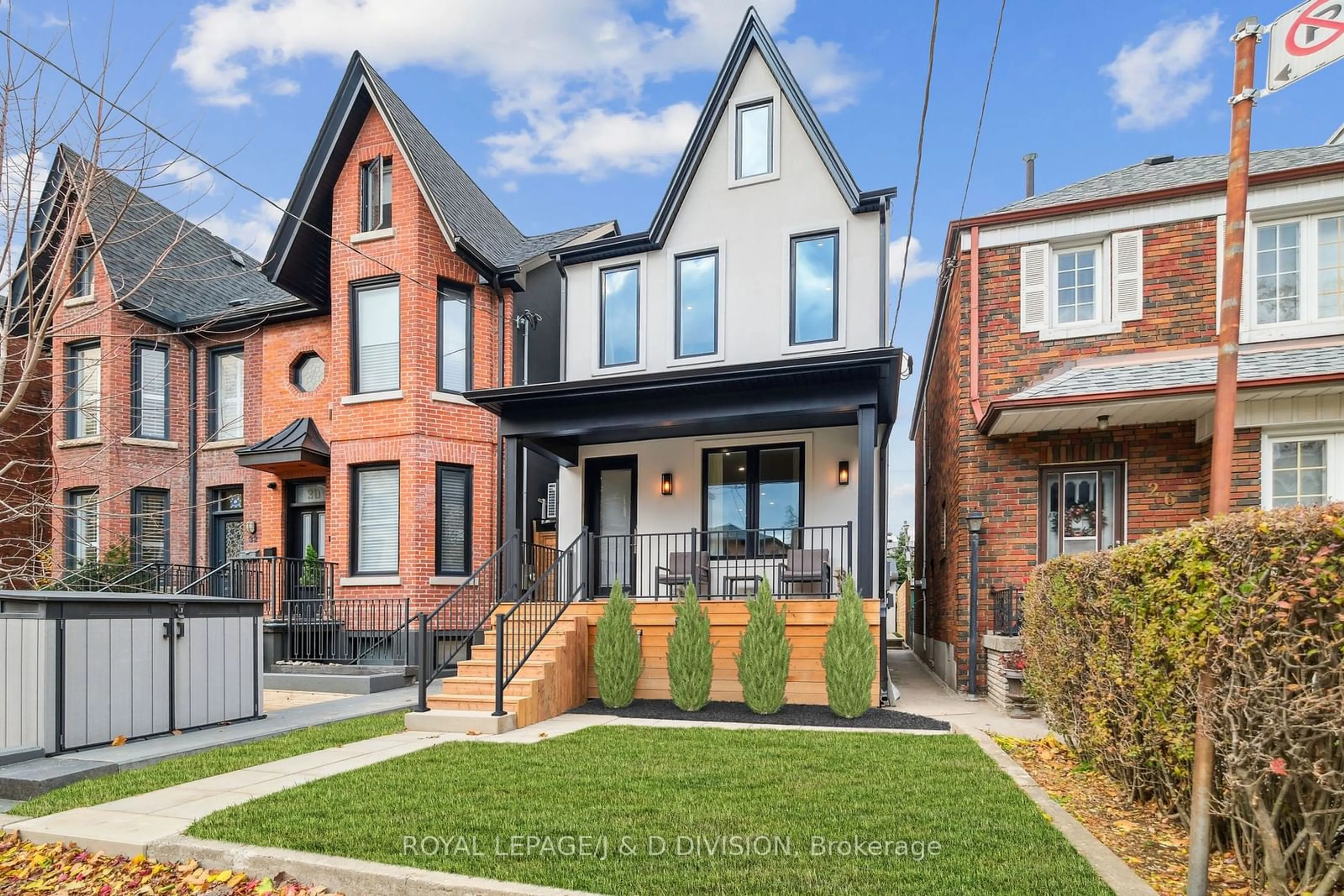 Home with brick exterior material, street for 28 Melville Ave, Toronto Ontario M6G 1Y2