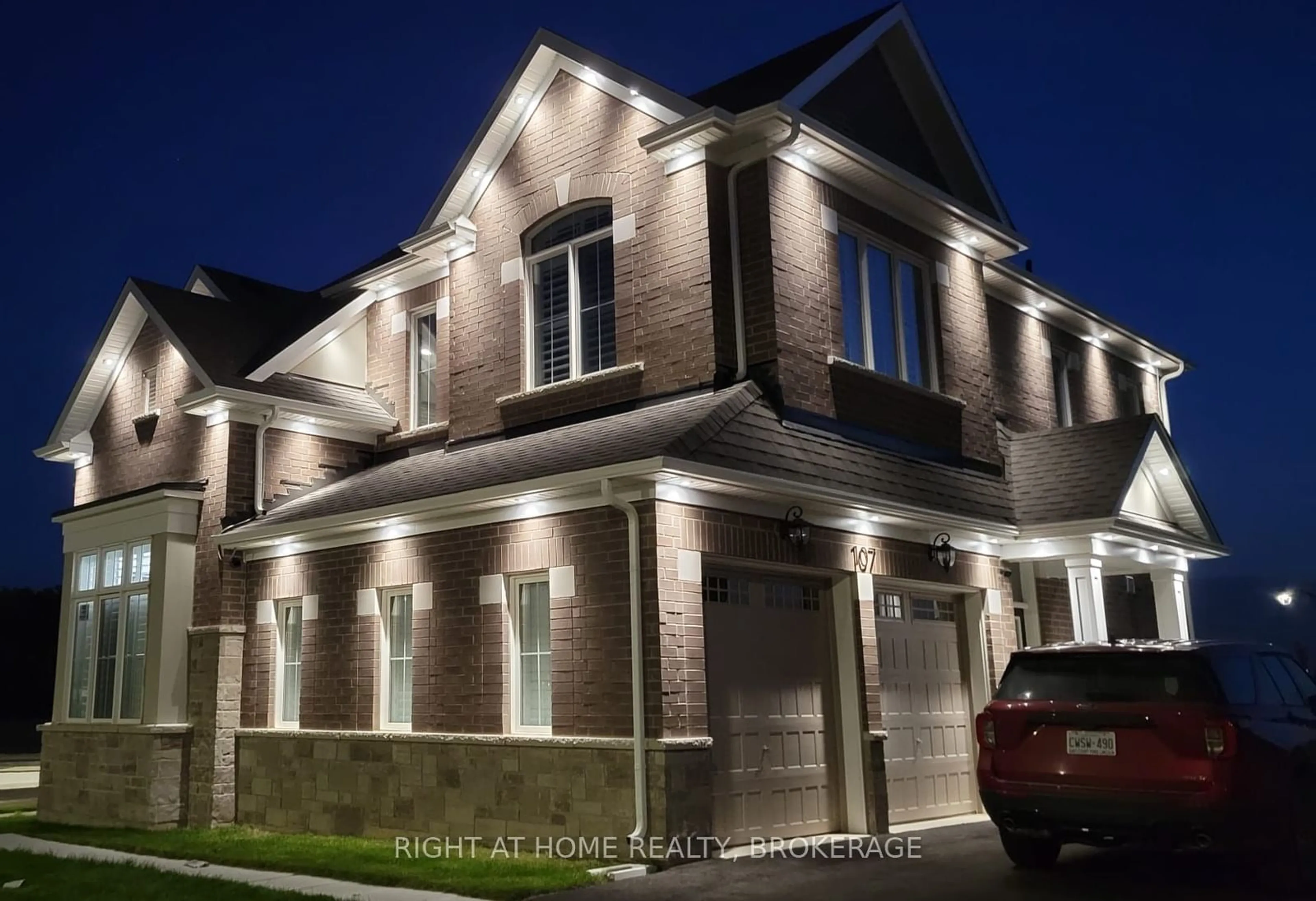 Home with brick exterior material, street for 107 Yates Dr, Milton Ontario L9E 1S5