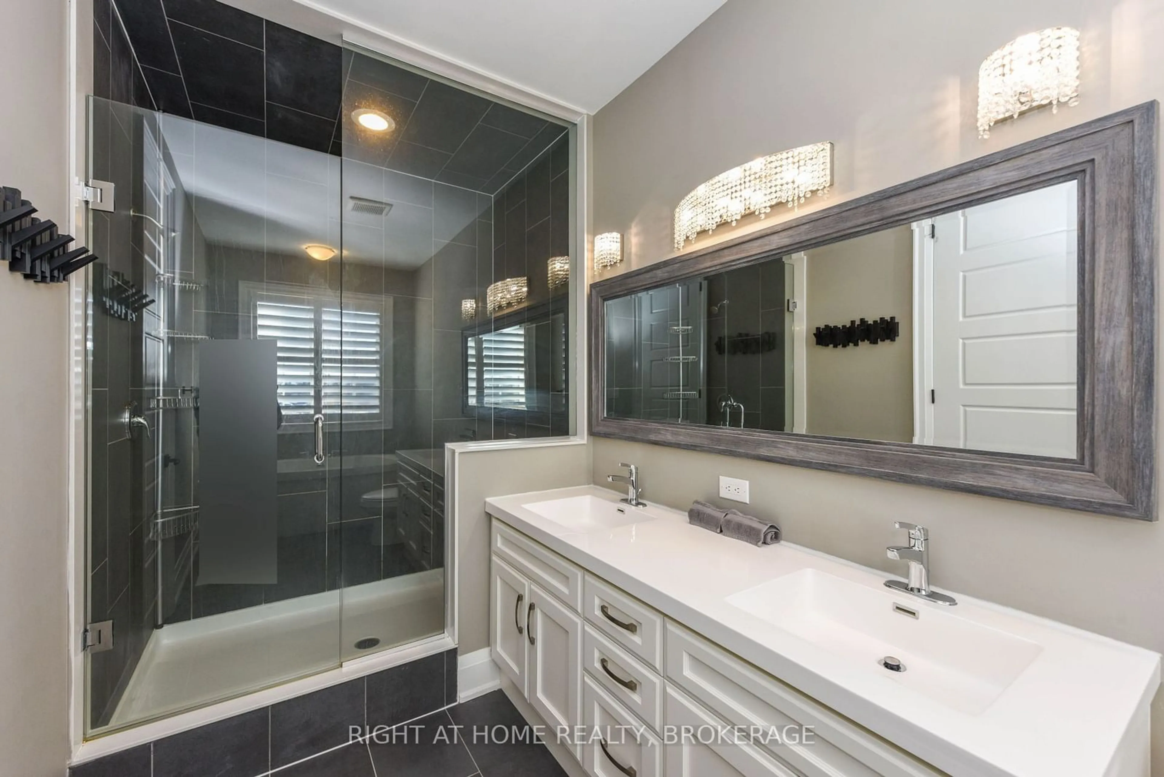 Contemporary bathroom, ceramic/tile floor for 107 Yates Dr, Milton Ontario L9E 1S5