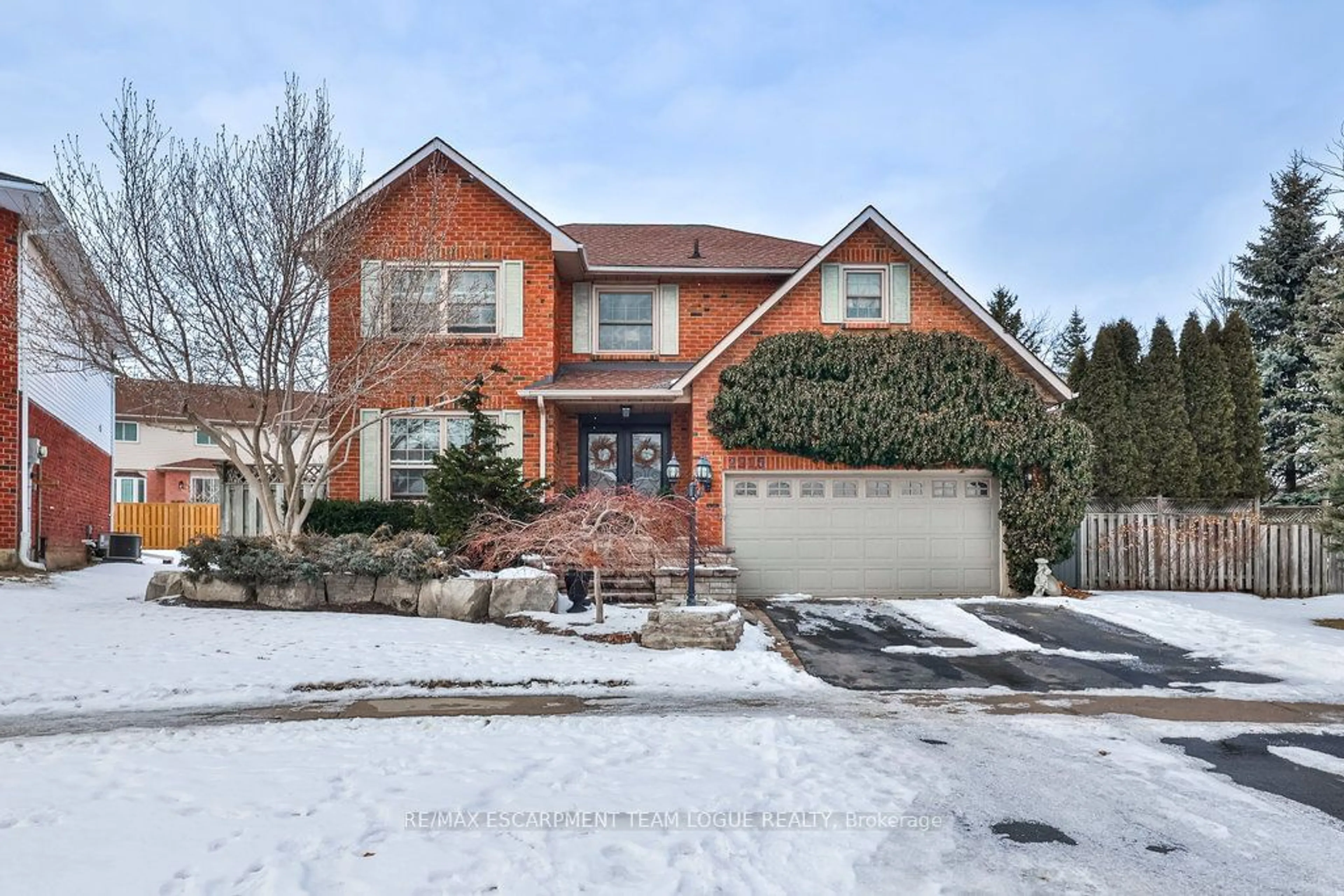 Home with brick exterior material, street for 2215 Vista Dr, Burlington Ontario L7M 3N4