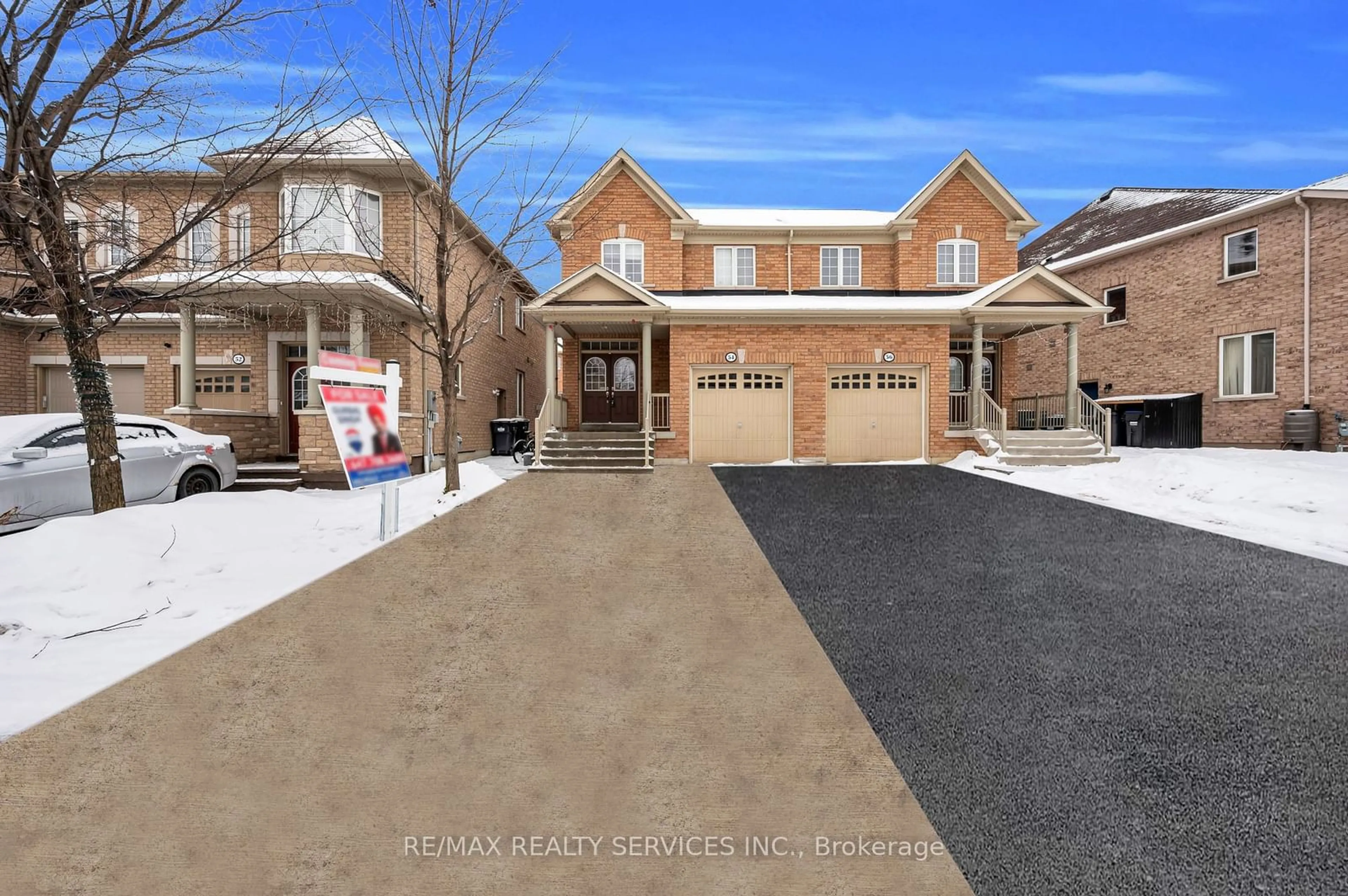 Home with brick exterior material, street for 54 Delambray St, Brampton Ontario L6R 3R2