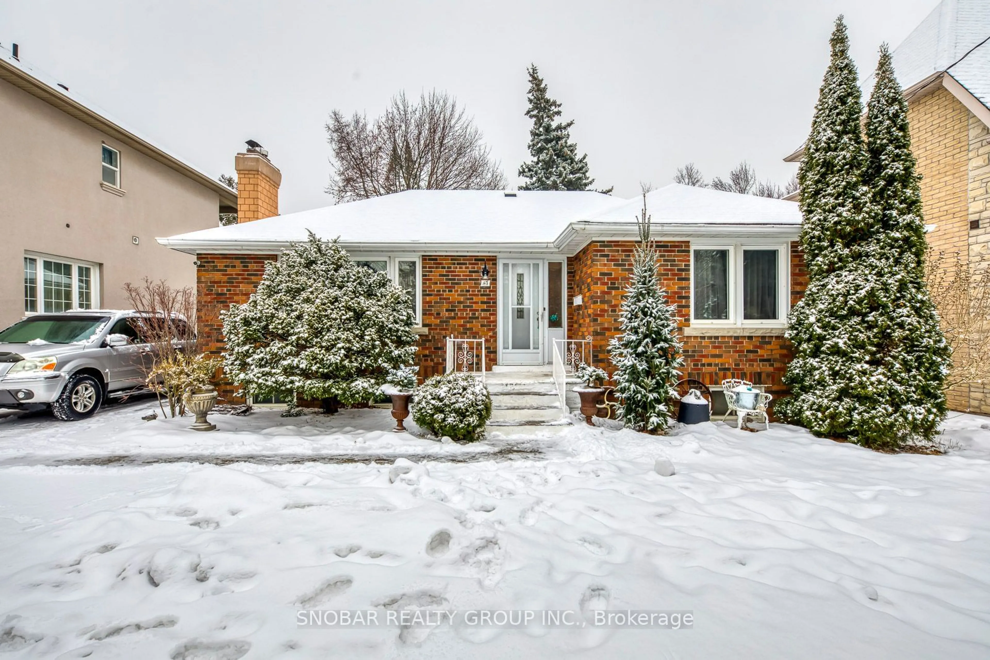 Home with brick exterior material, street for 47 Leggett Ave, Toronto Ontario M9P 1X3