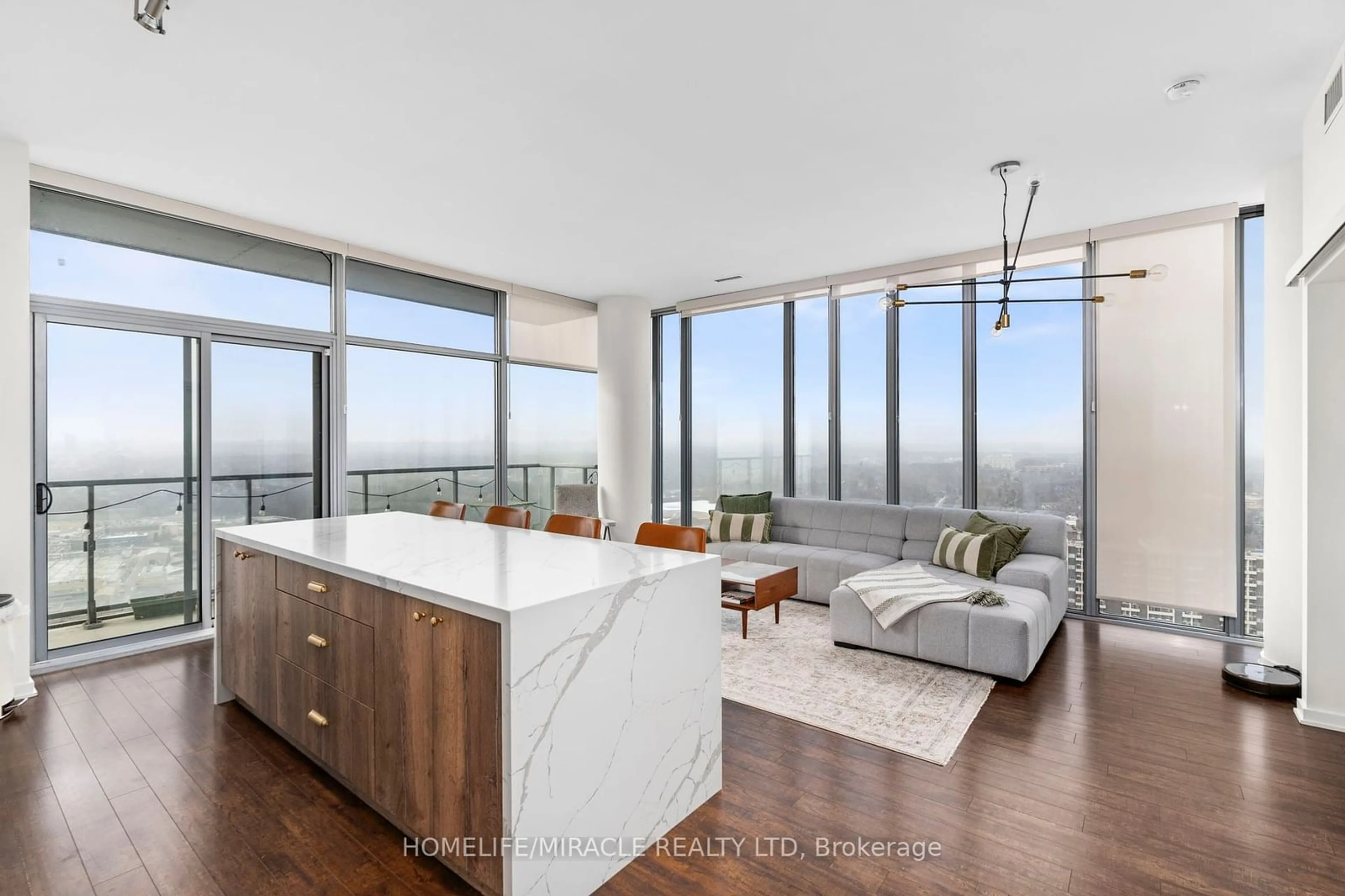 Open concept kitchen, unknown for 105 The Queensway Ave #3410, Toronto Ontario M6S 5B5