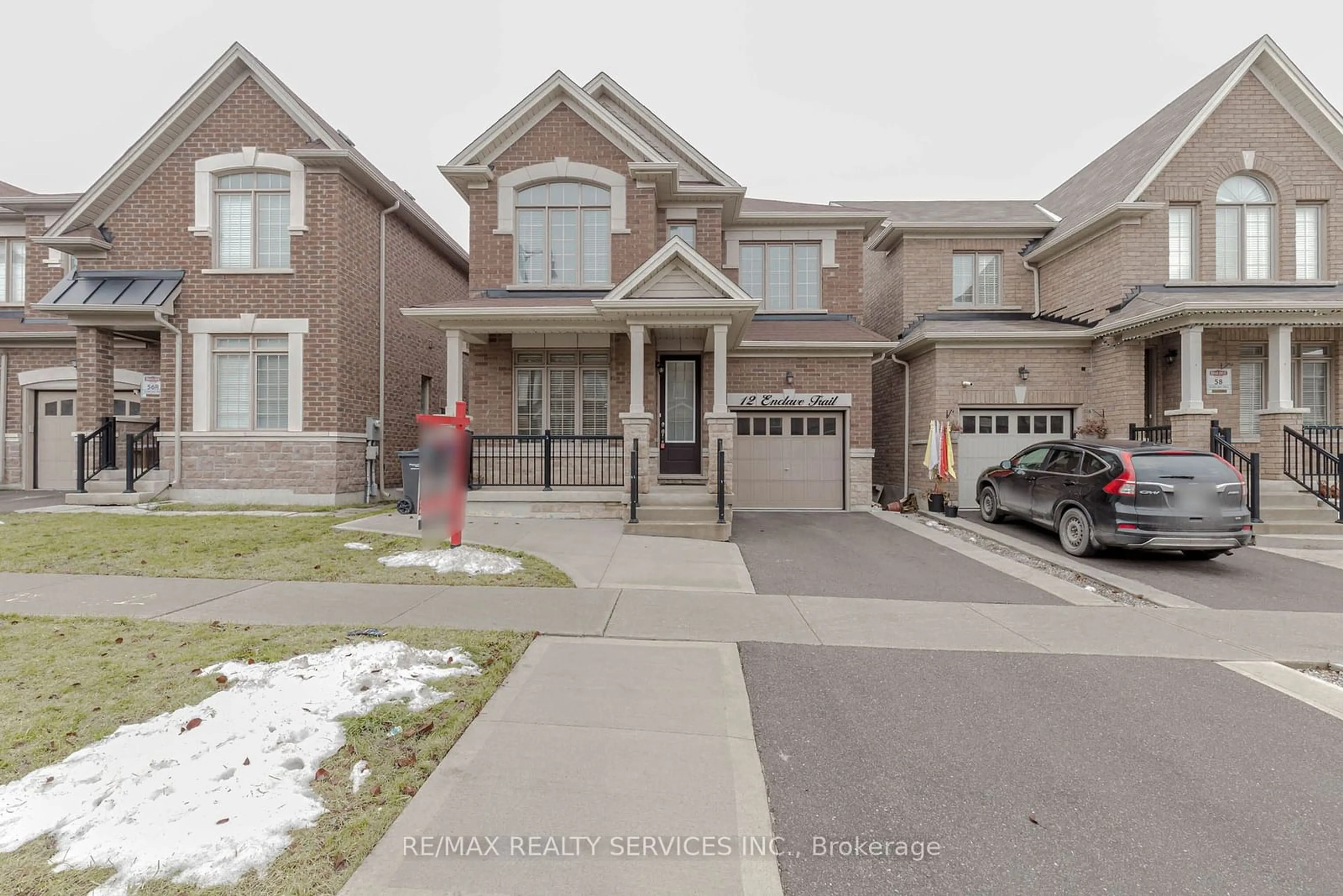 Home with brick exterior material, street for 12 Enclave Tr, Brampton Ontario L6R 4B3