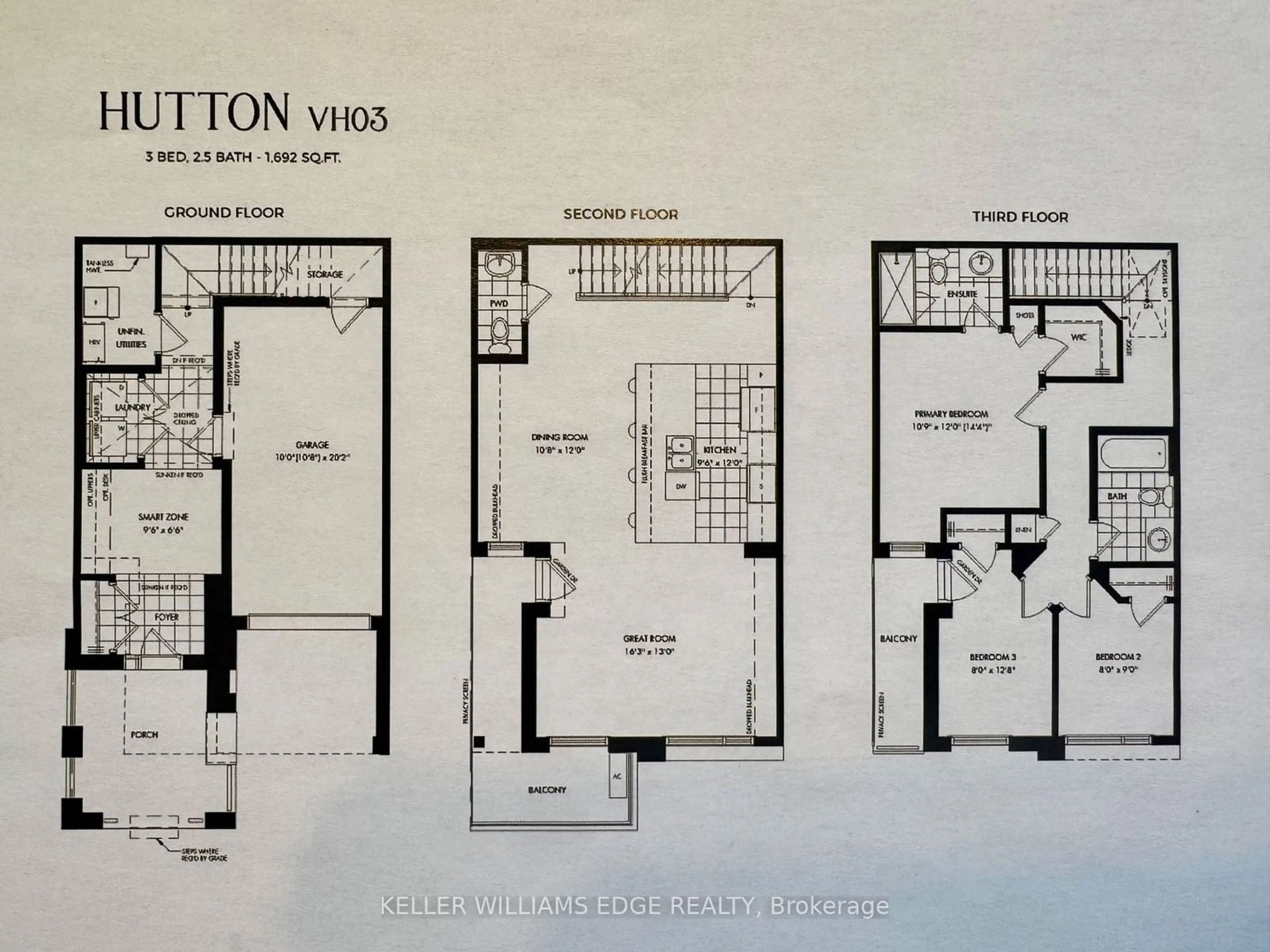 Floor plan for 1237 Anthonia Tr, Oakville Ontario L6H 7Z4