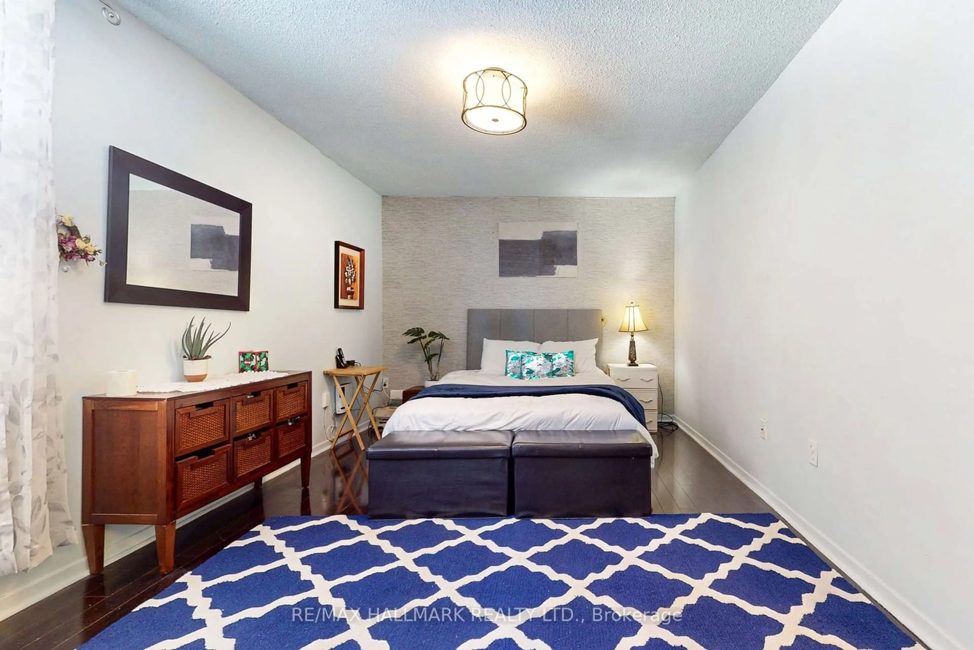 Bedroom with bed, unknown for 75 Emmett Ave #1815, Toronto Ontario M6M 5A7