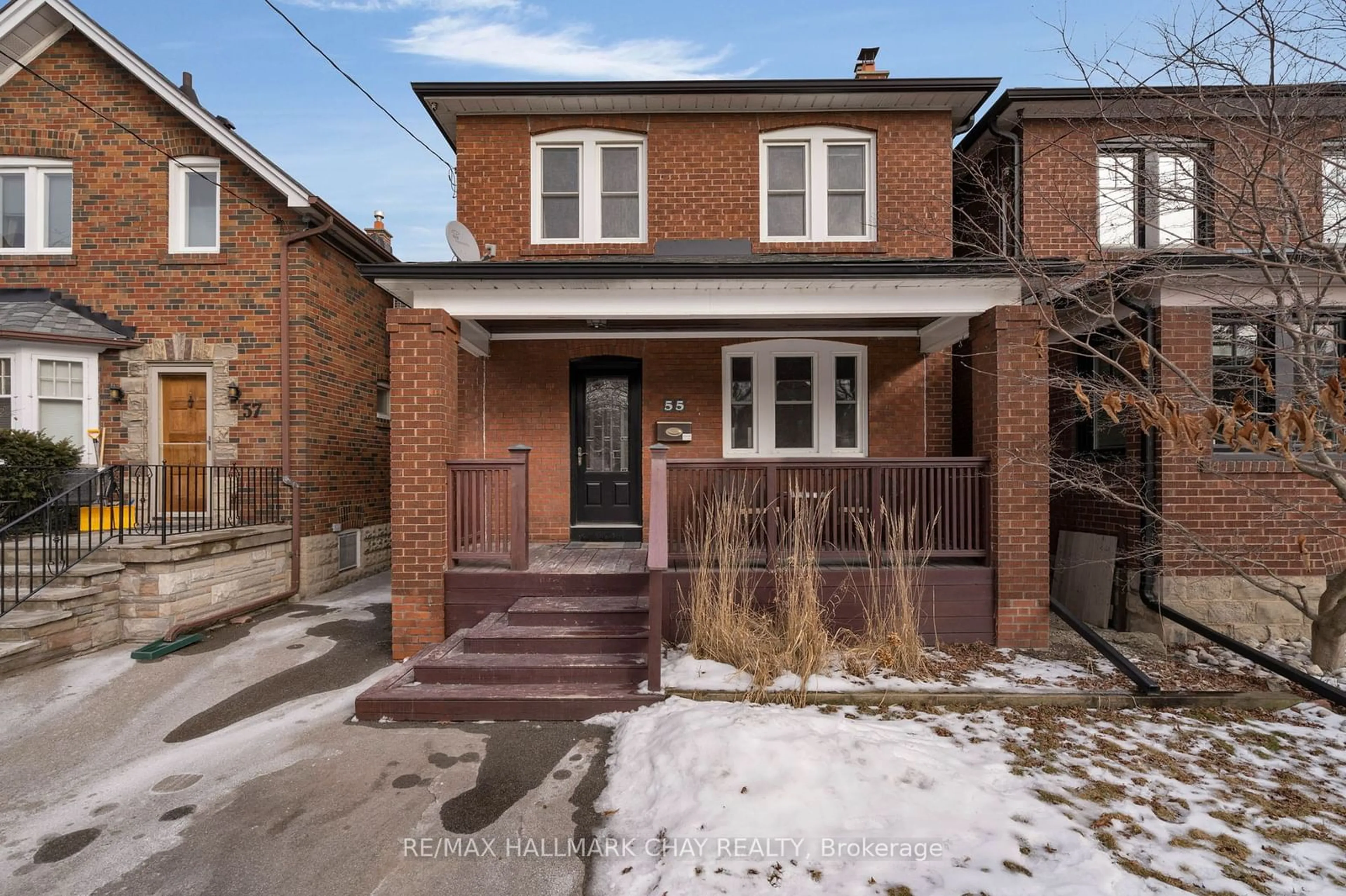 Home with brick exterior material, street for 55 Third St, Toronto Ontario M8V 2X7