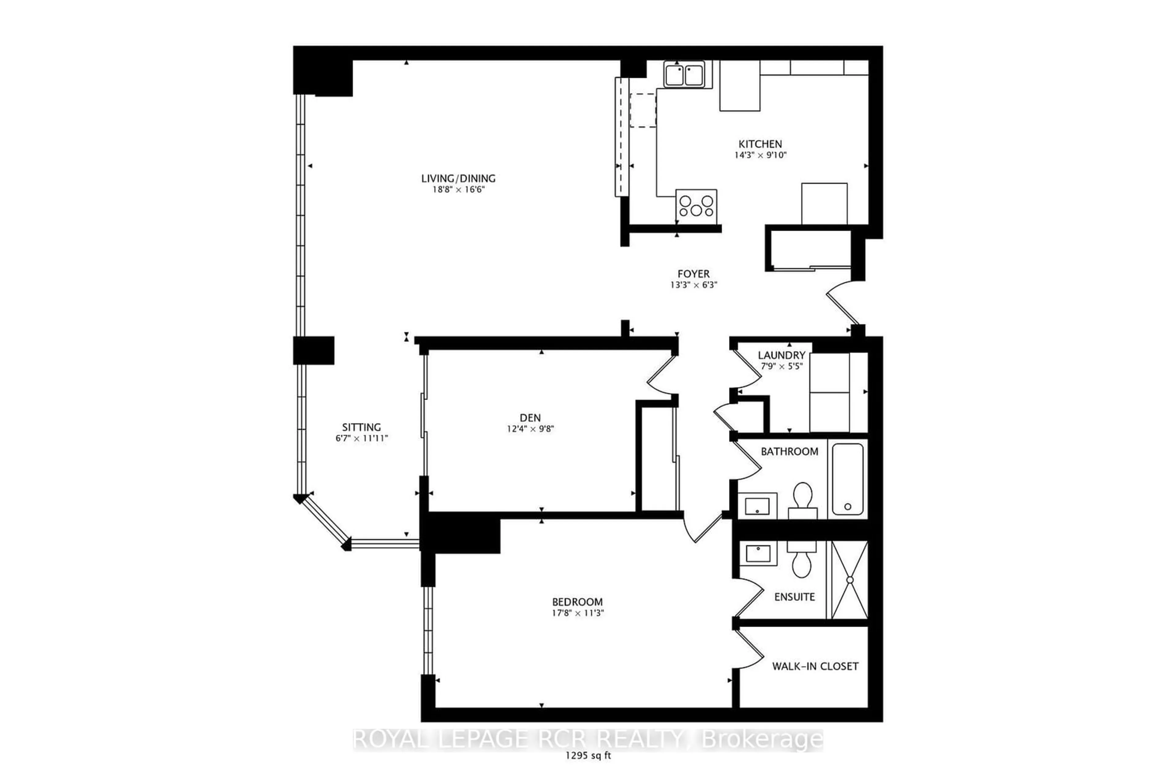 Floor plan for 320 Mill St #805, Brampton Ontario L6Y 3V2