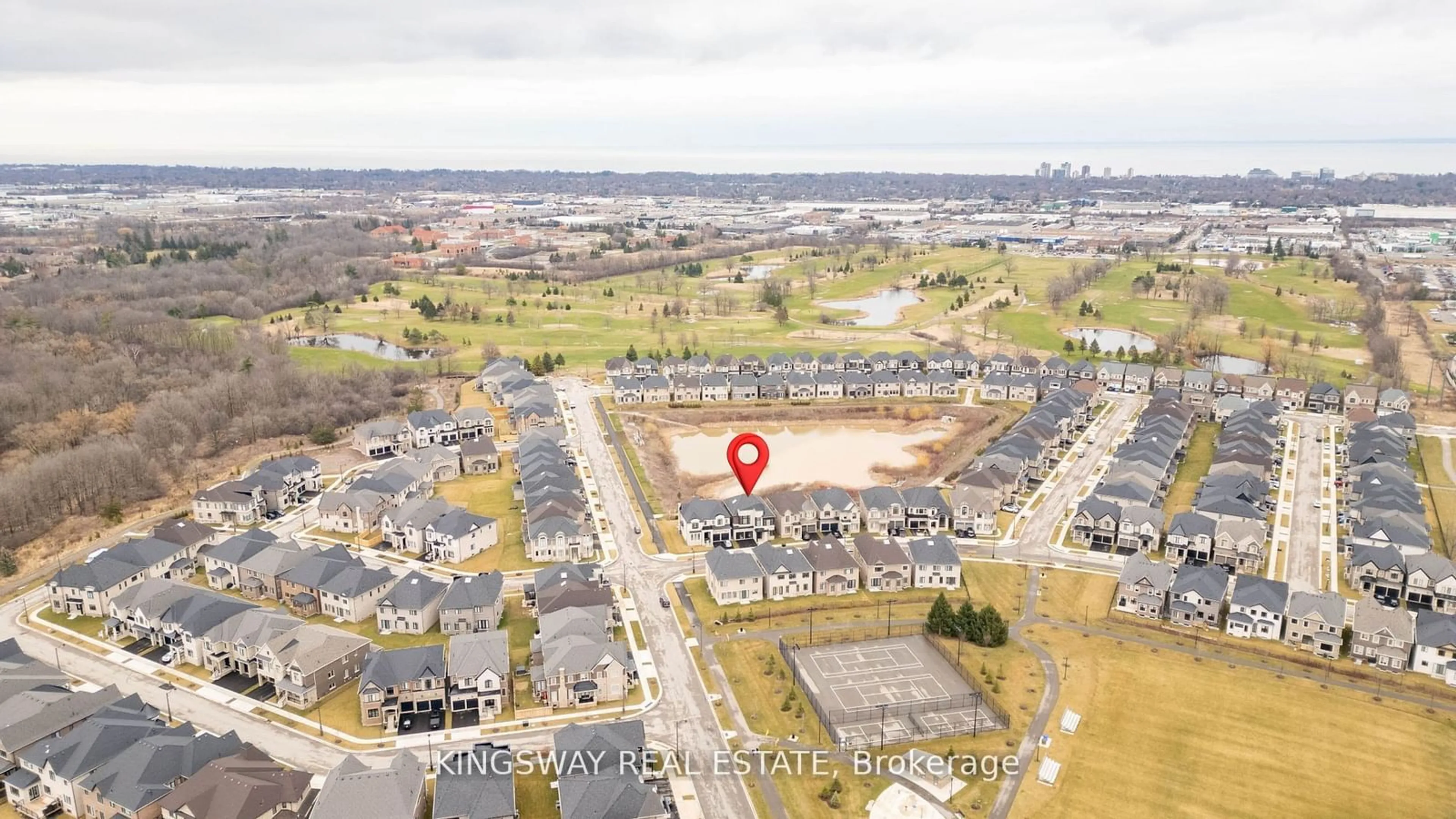 A pic from outside/outdoor area/front of a property/back of a property/a pic from drone, unknown for 2340 Edward Leaver Tr, Oakville Ontario L6M 5M7