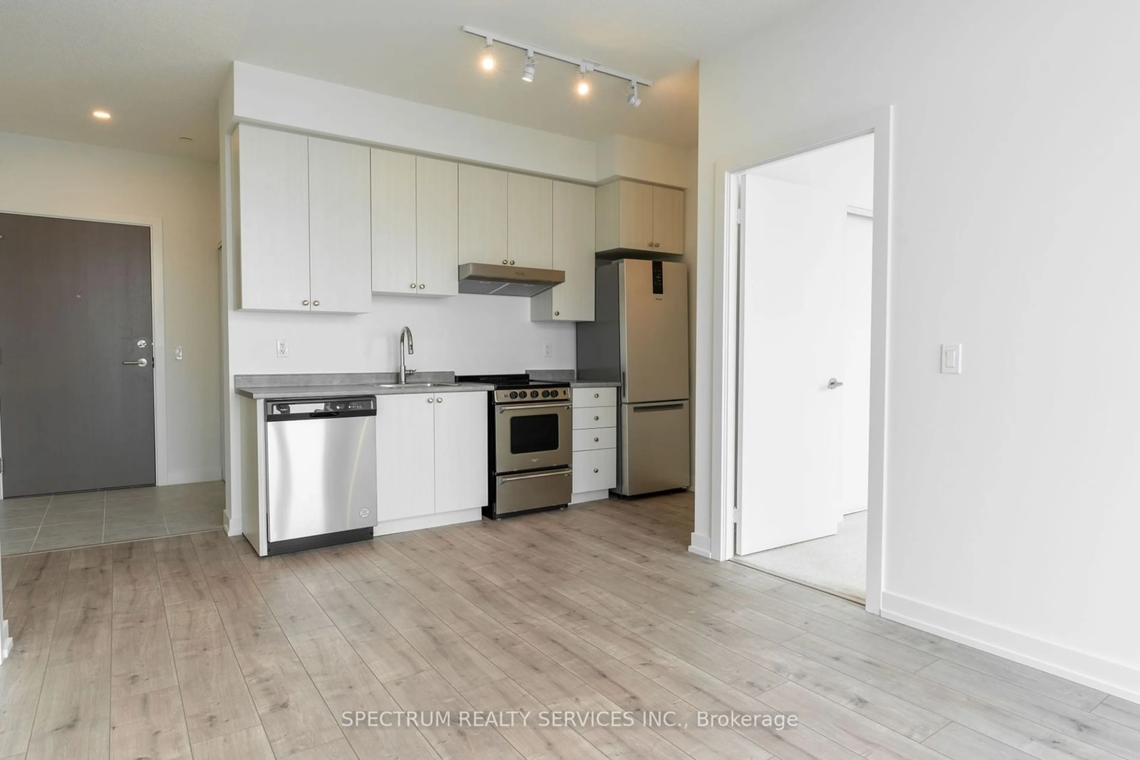 Standard kitchen, wood/laminate floor for 10 Wilby Cres #2202, Toronto Ontario M9N 0B6