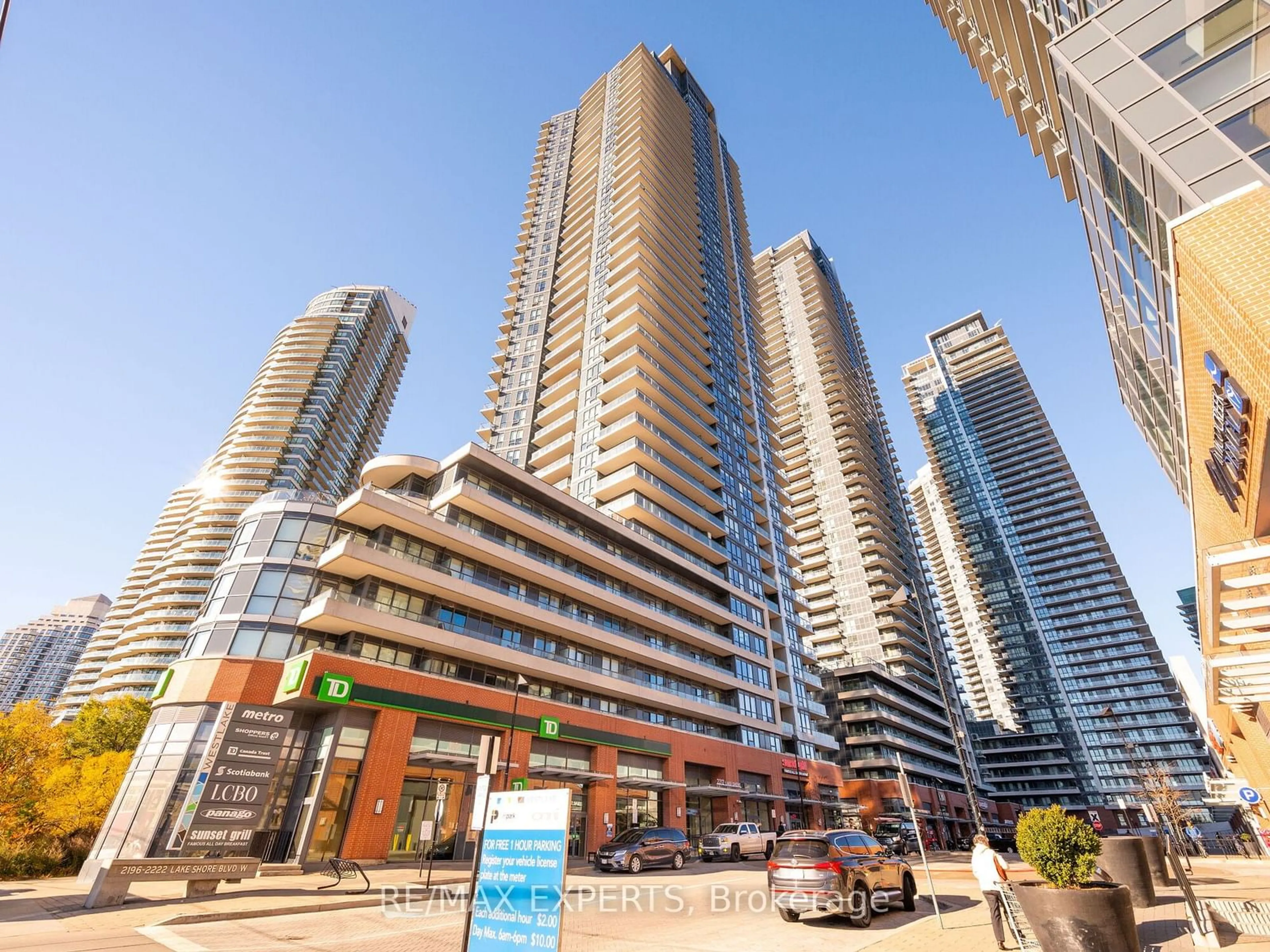 Balcony in the apartment, city buildings view from balcony for 2212 Lake Shore Blvd #4001, Toronto Ontario M8V 0C2