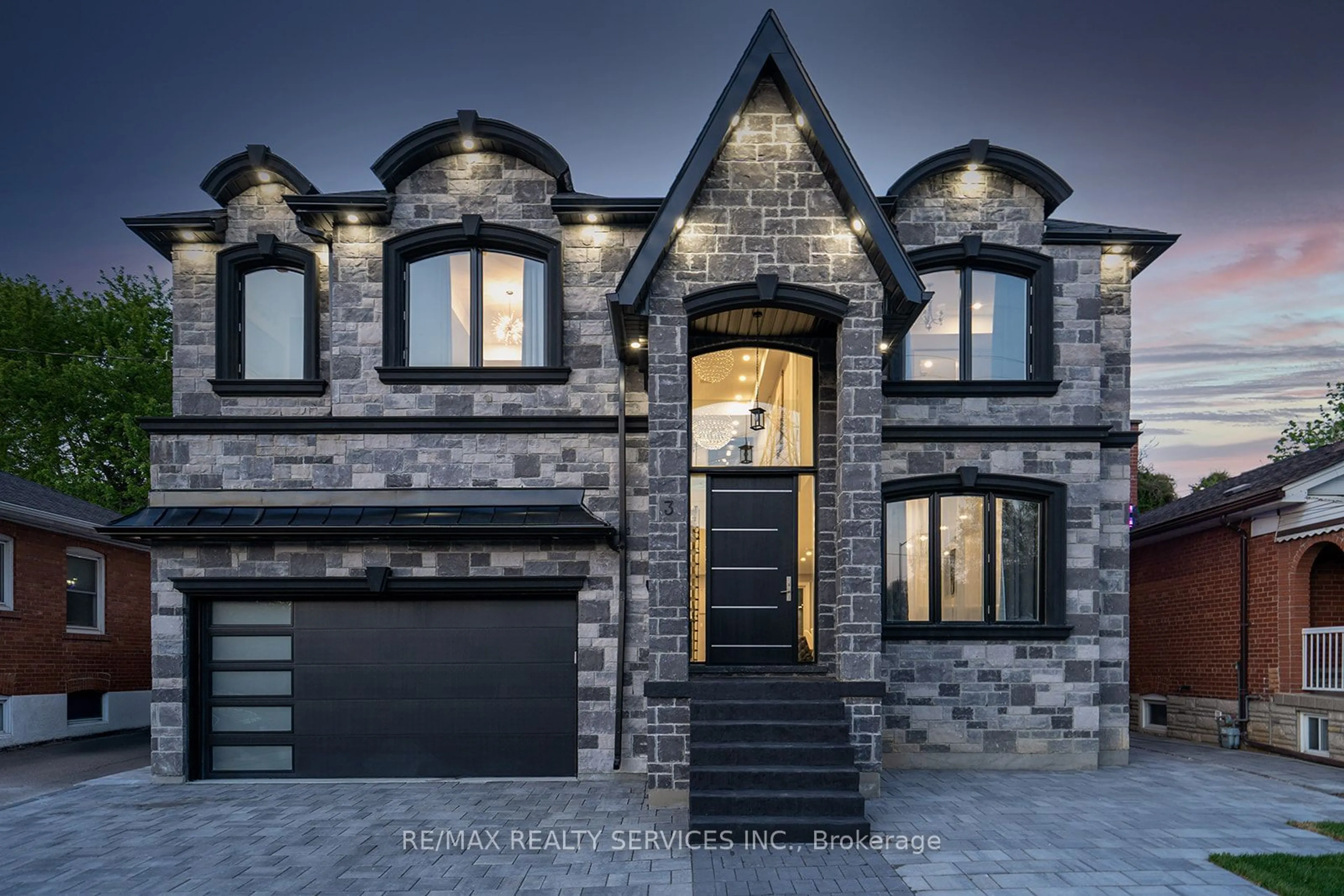 Home with brick exterior material, street for 3 Bonnyview Dr, Toronto Ontario M8Y 3G5