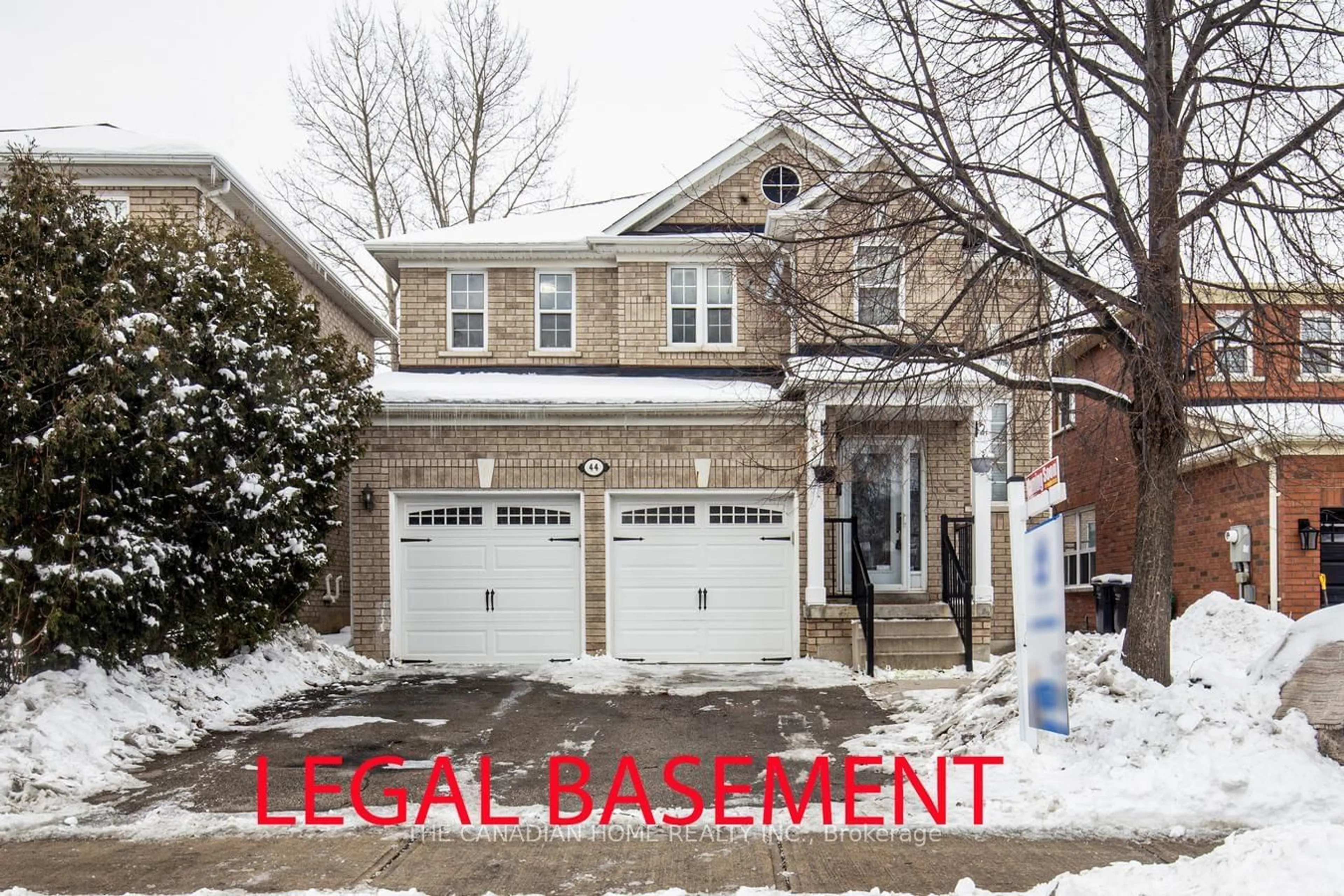 Home with brick exterior material, street for 44 EARLSBRIDGE Blvd, Brampton Ontario L7A 2L8