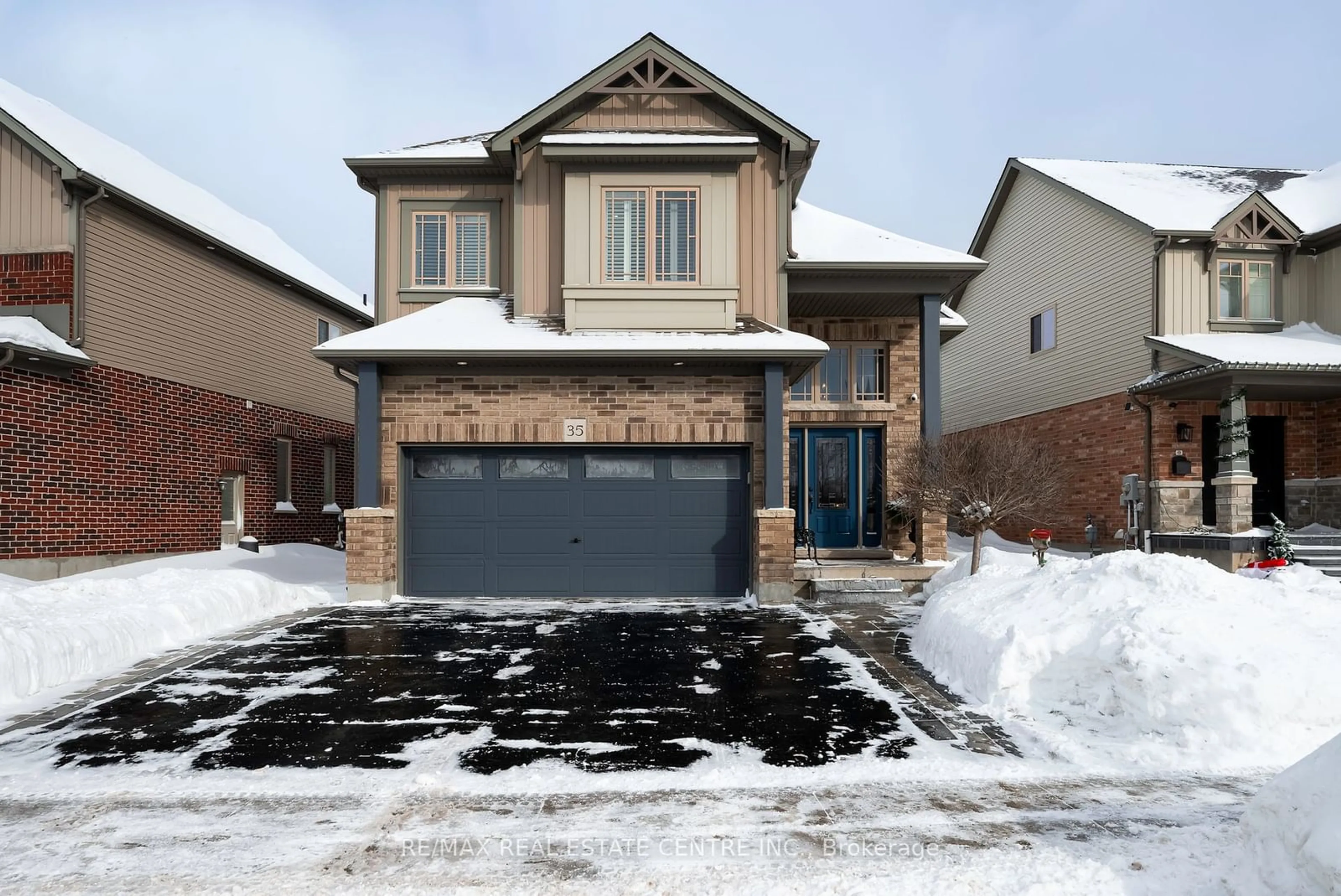 Home with brick exterior material, street for 35 Preston Dr, Orangeville Ontario L9W 0C6