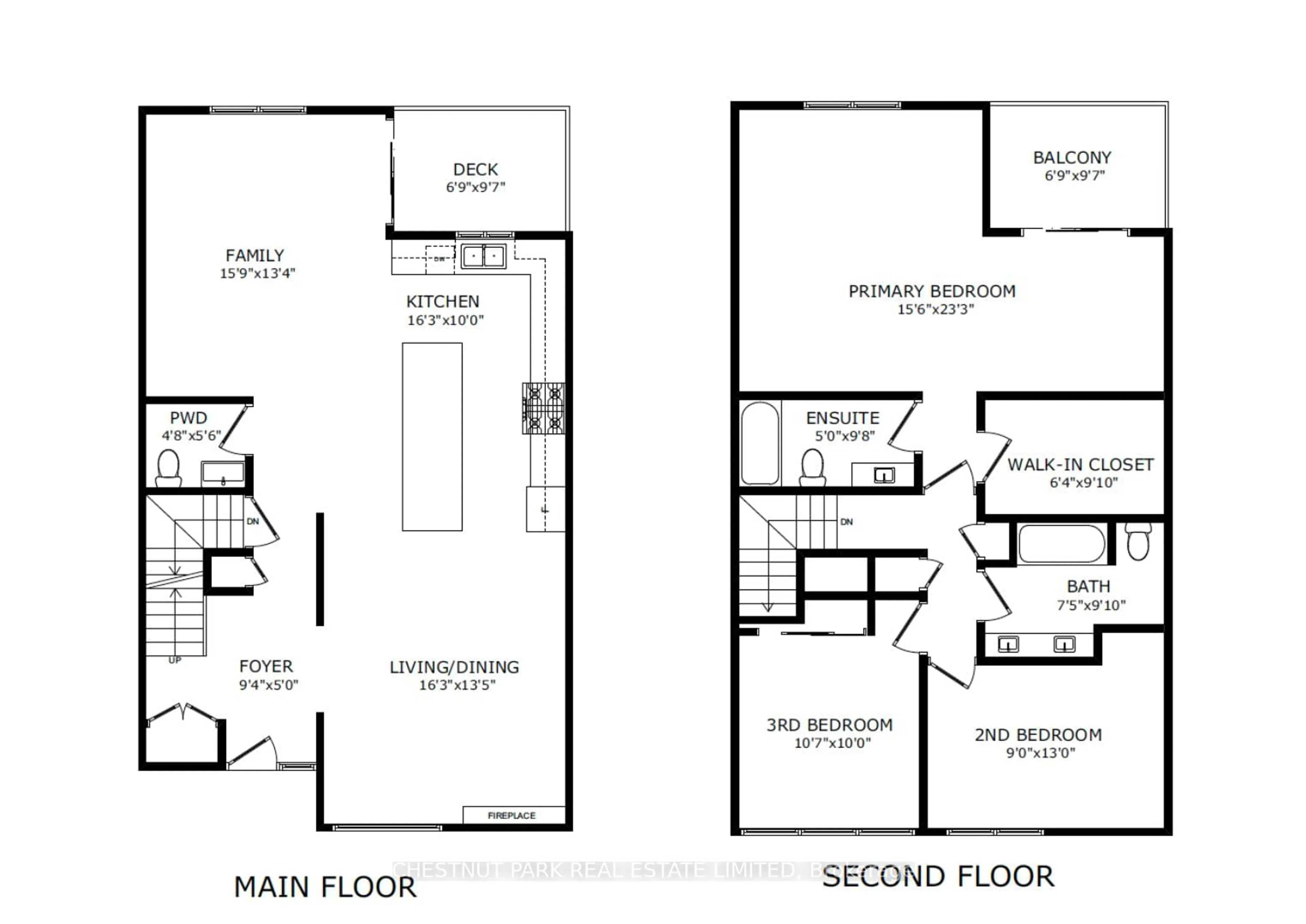 Floor plan for 1576 Kerns Rd #2, Burlington Ontario L7P 3A7