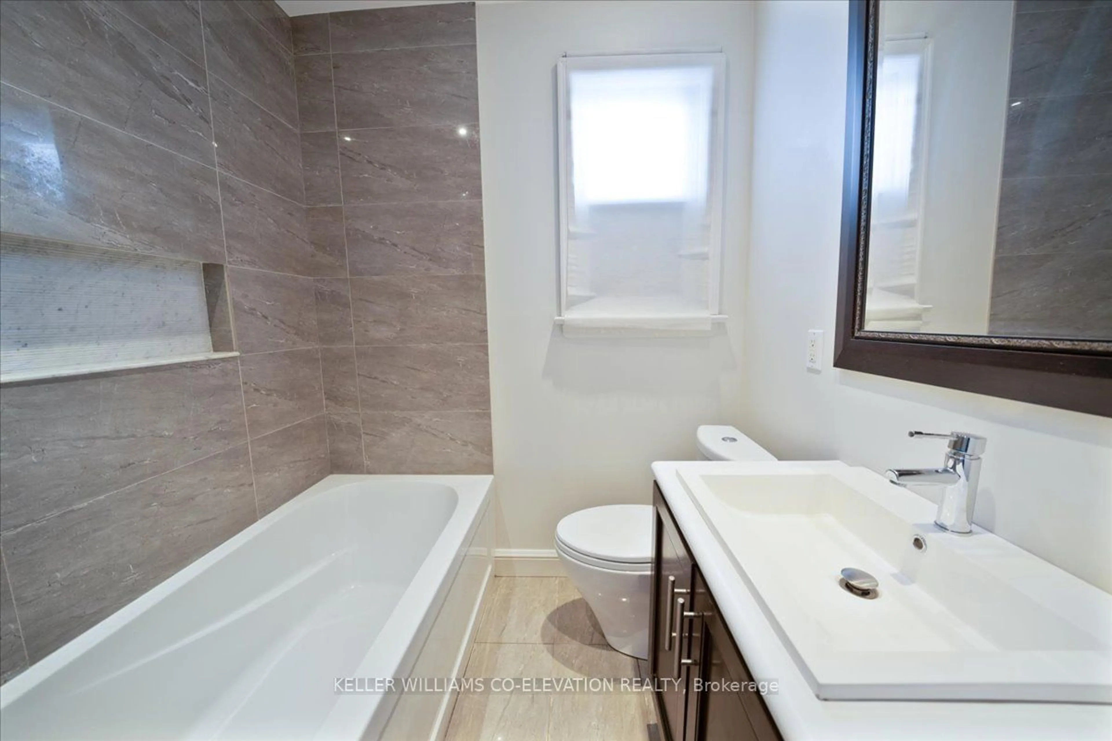 Contemporary bathroom, ceramic/tile floor for 56 Glenhaven St, Toronto Ontario M6M 3M3