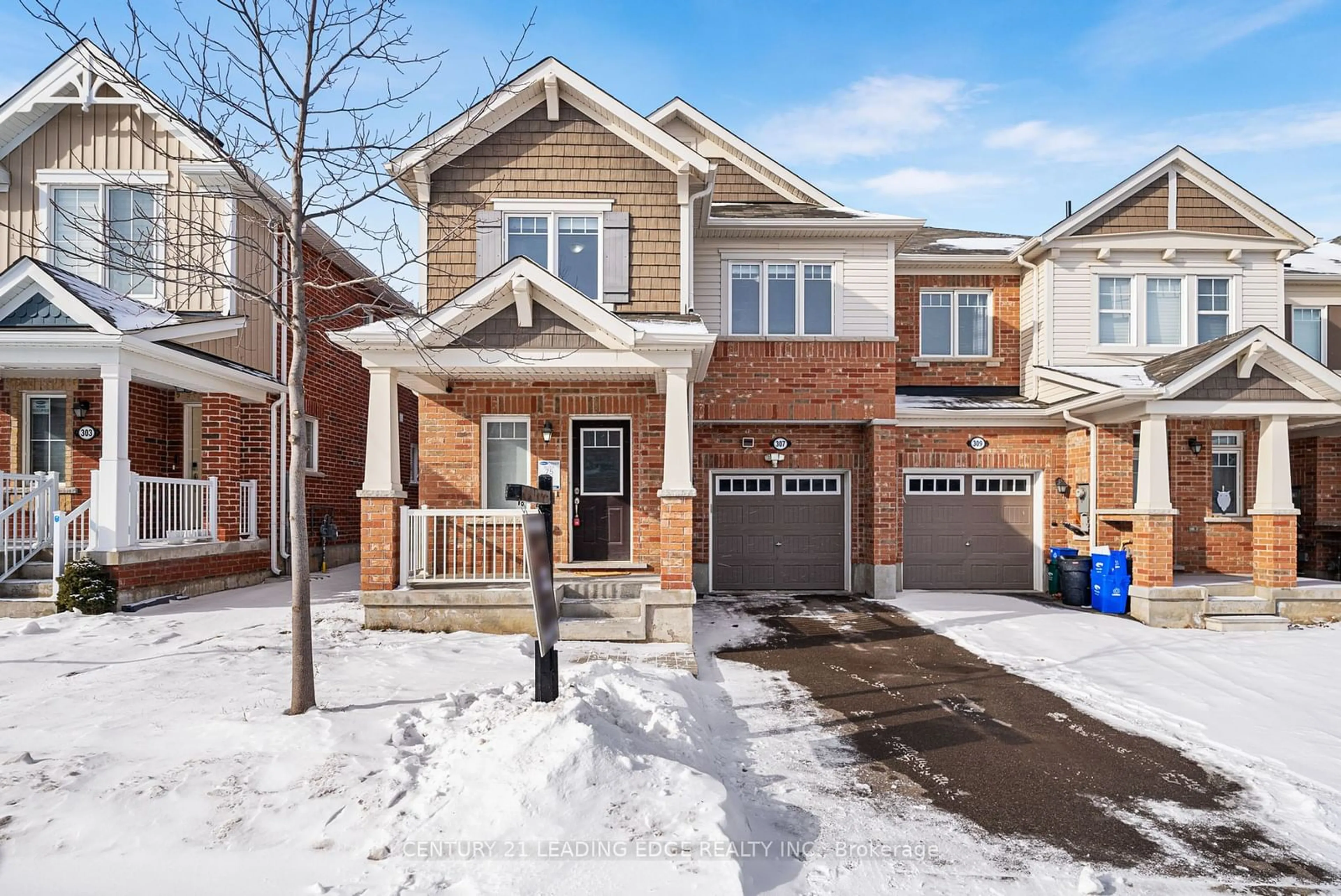 Home with brick exterior material, street for 307 Beasley Terr, Milton Ontario L9E 1C4