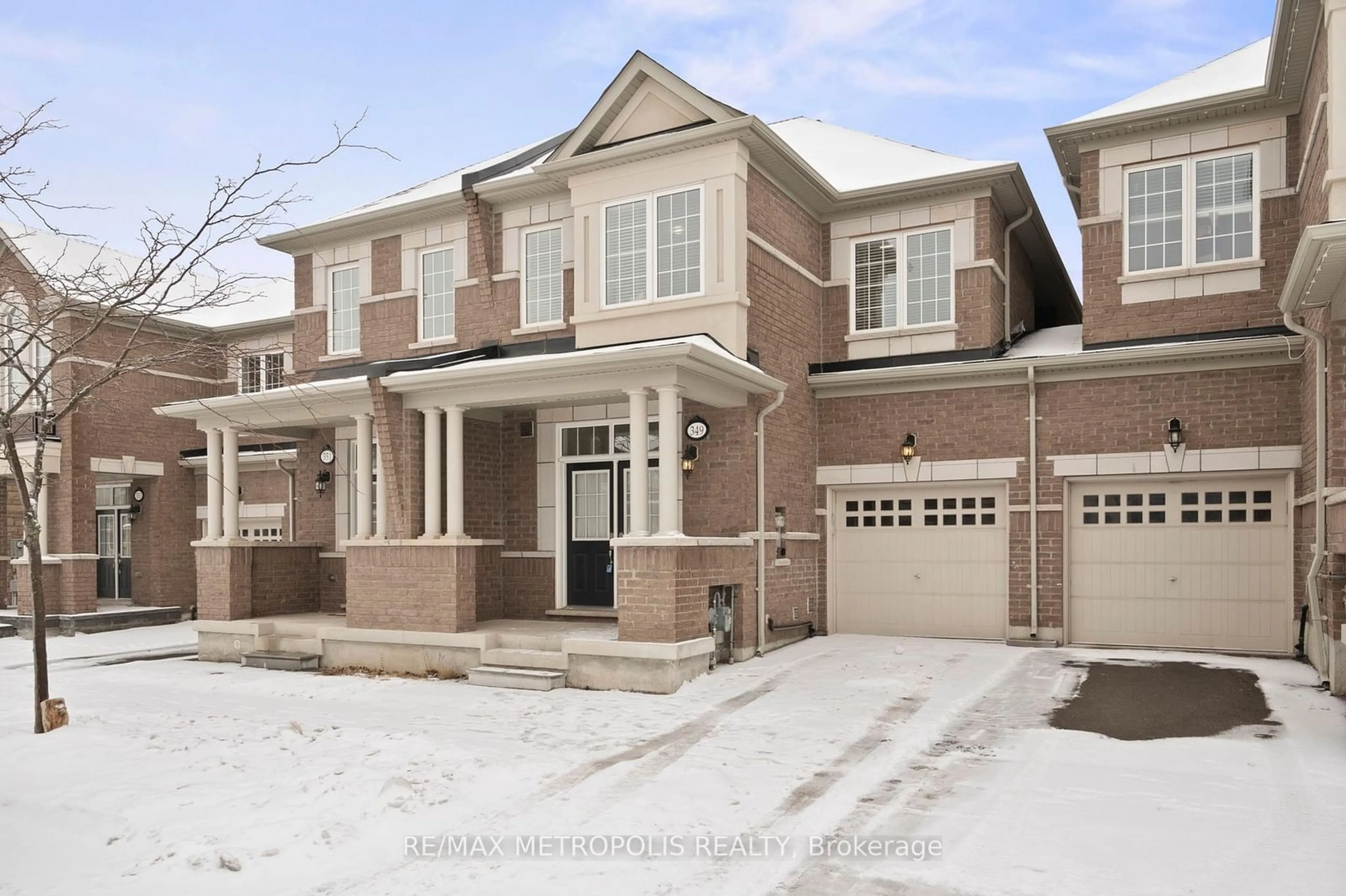 Home with brick exterior material, street for 349 Leadwood Gate, Oakville Ontario L6M 1L7