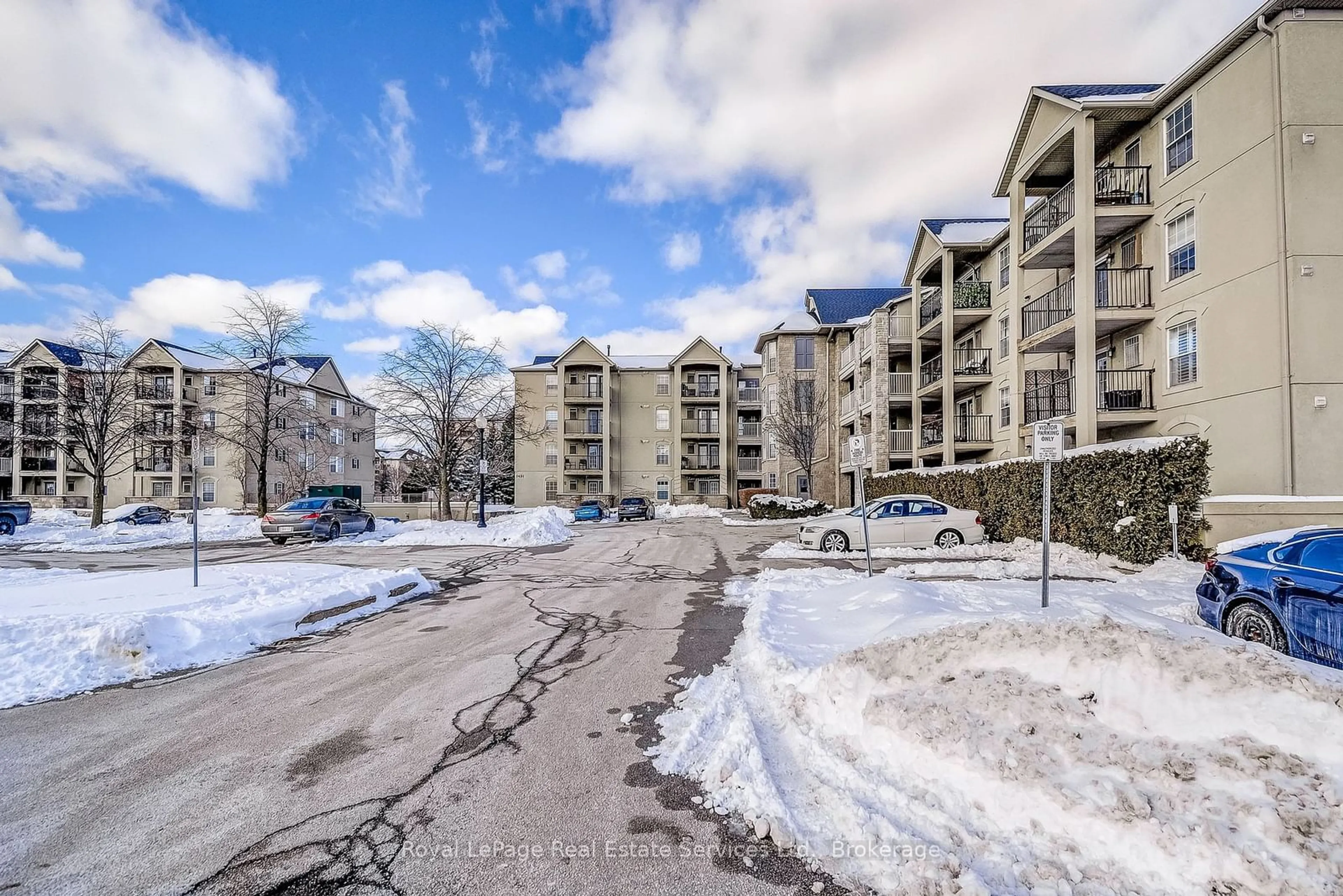 A pic from outside/outdoor area/front of a property/back of a property/a pic from drone, mountain view for 1431 Walkers Line #411, Burlington Ontario L7M 4P3