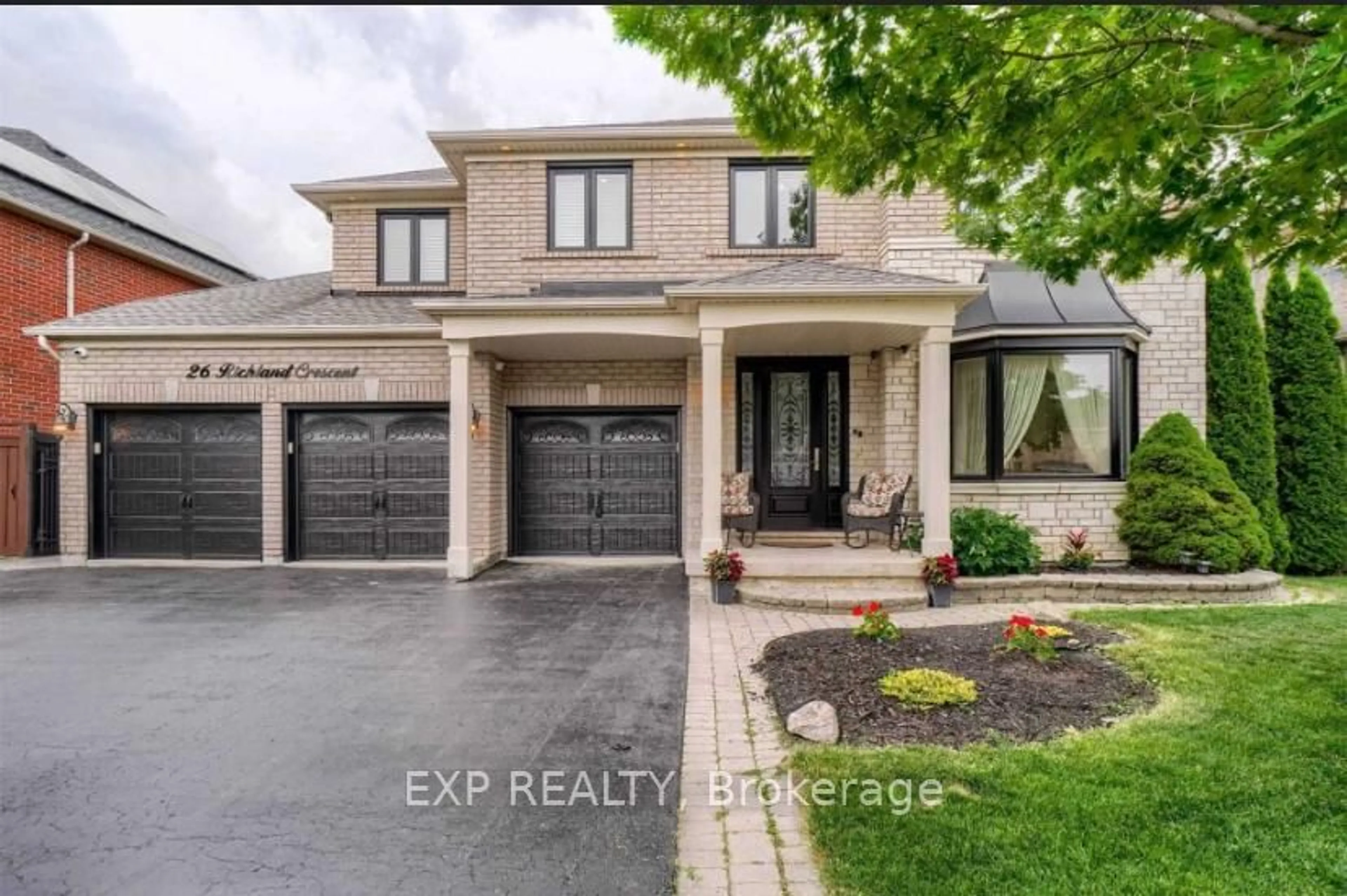 Home with brick exterior material, street for 26 Richland Cres, Brampton Ontario L6P 1M7