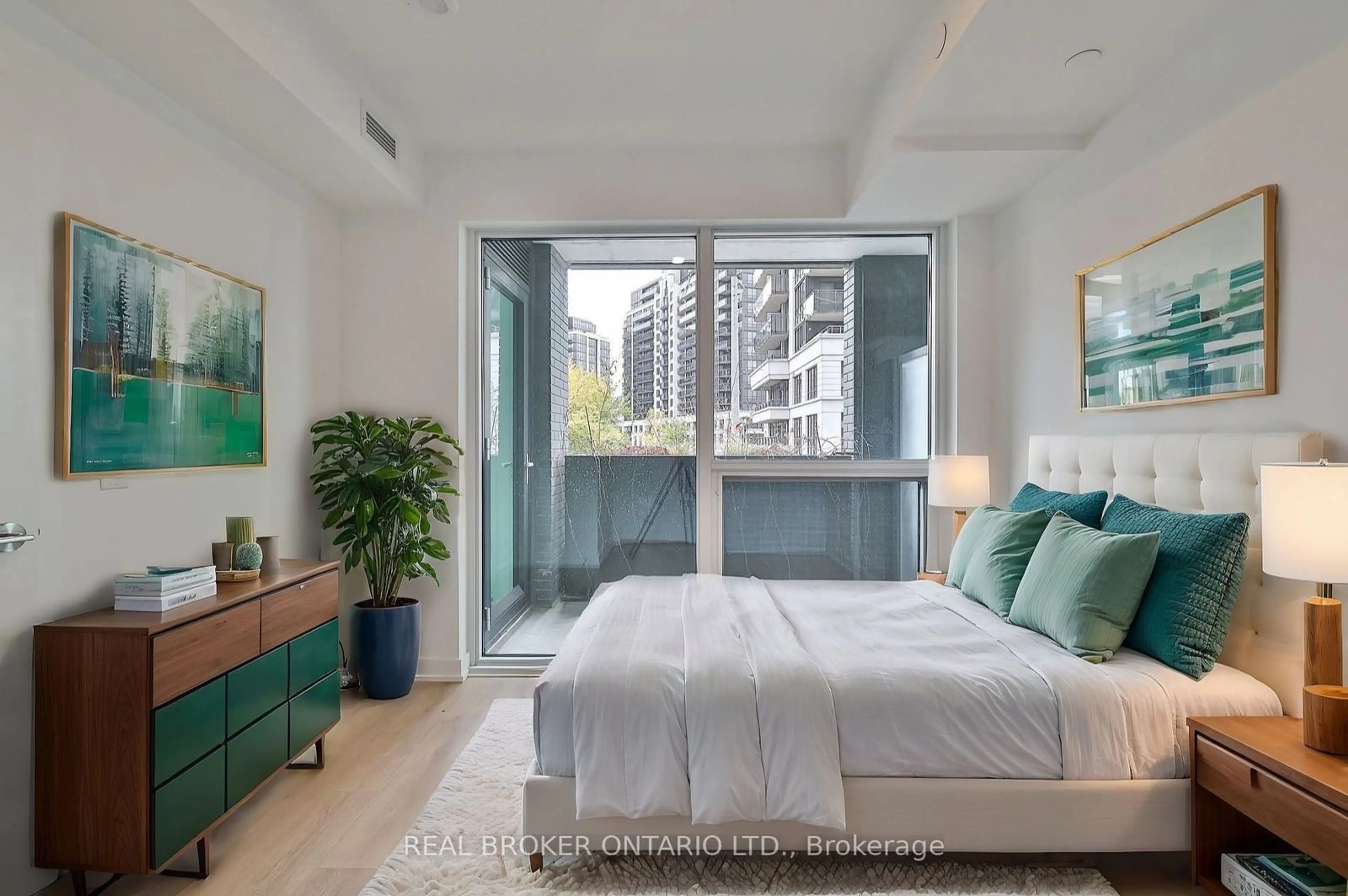 Bedroom with bed, unknown for 1100 Sheppard Ave #208, Toronto Ontario M3K 0E4