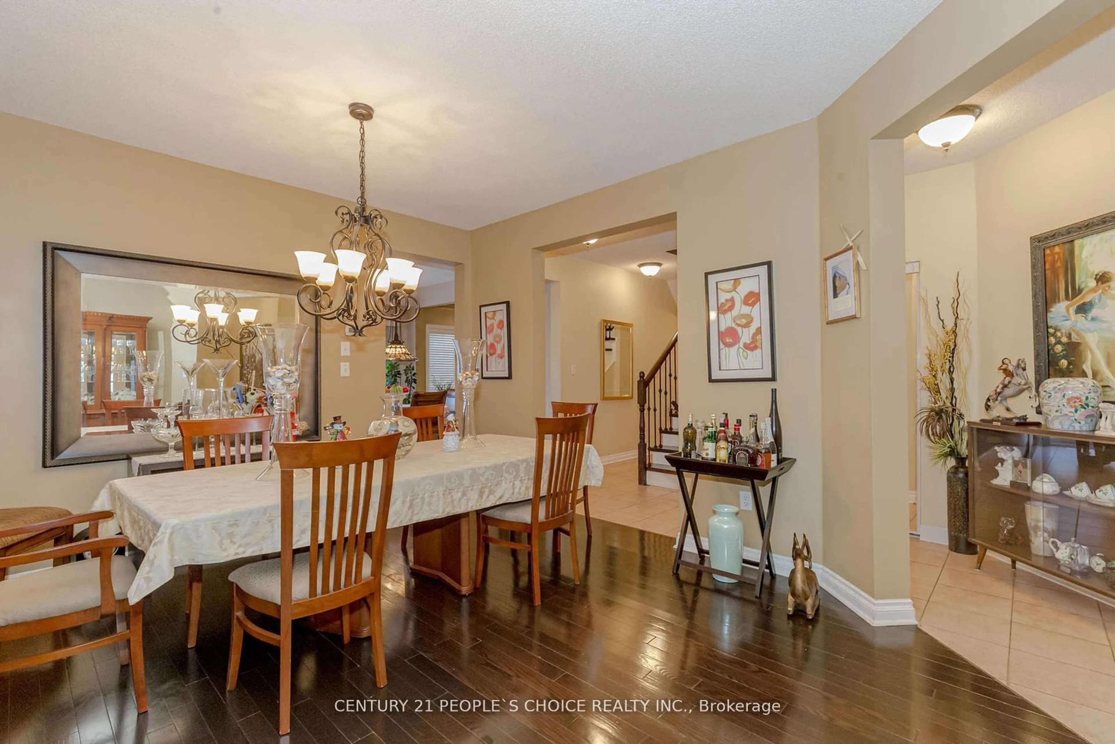 Dining room, ceramic/tile floor for 14 Masters Green Cres, Brampton Ontario L7A 3K2