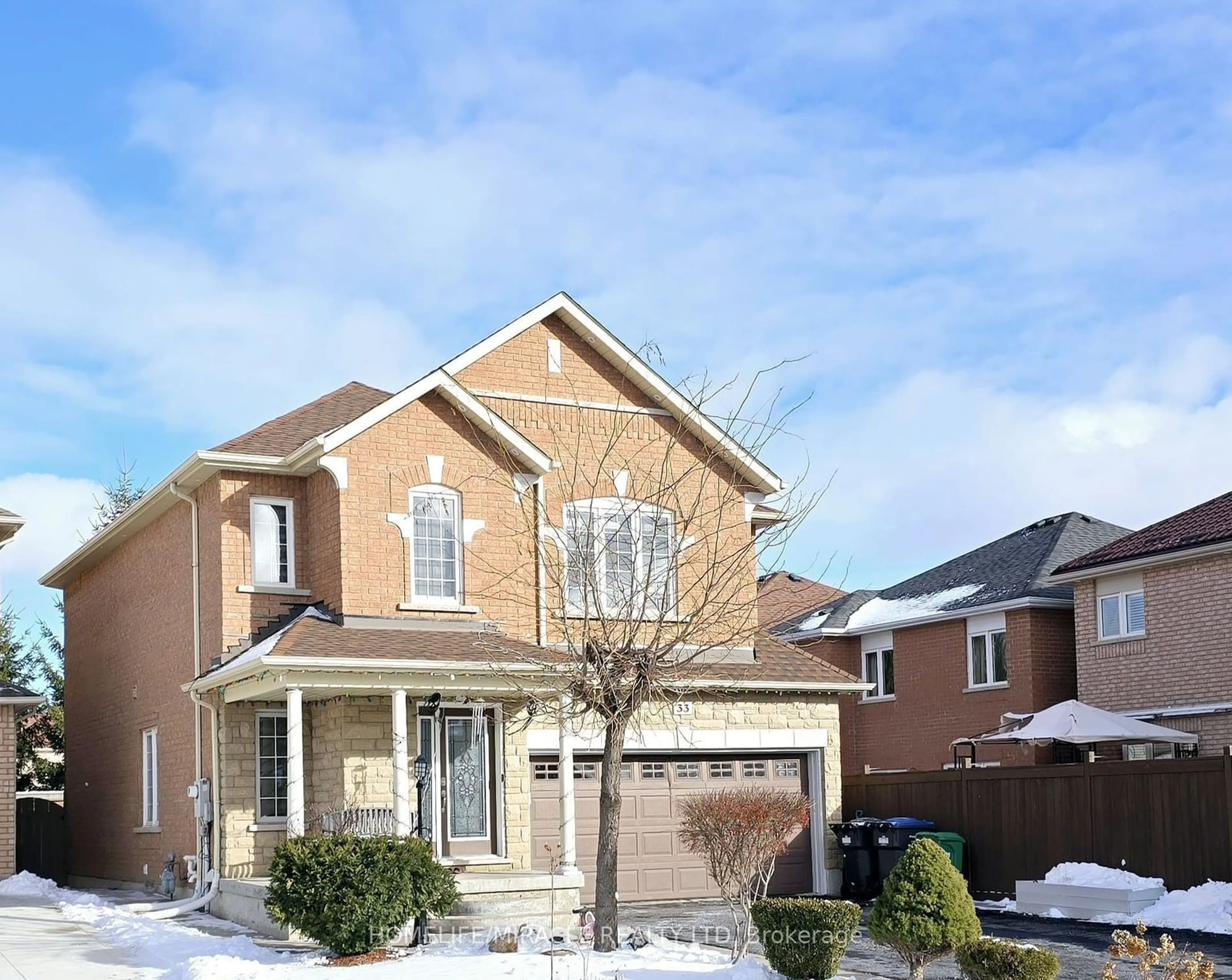 Home with brick exterior material, street for 33 Atira Ave, Brampton Ontario L7A 3V1