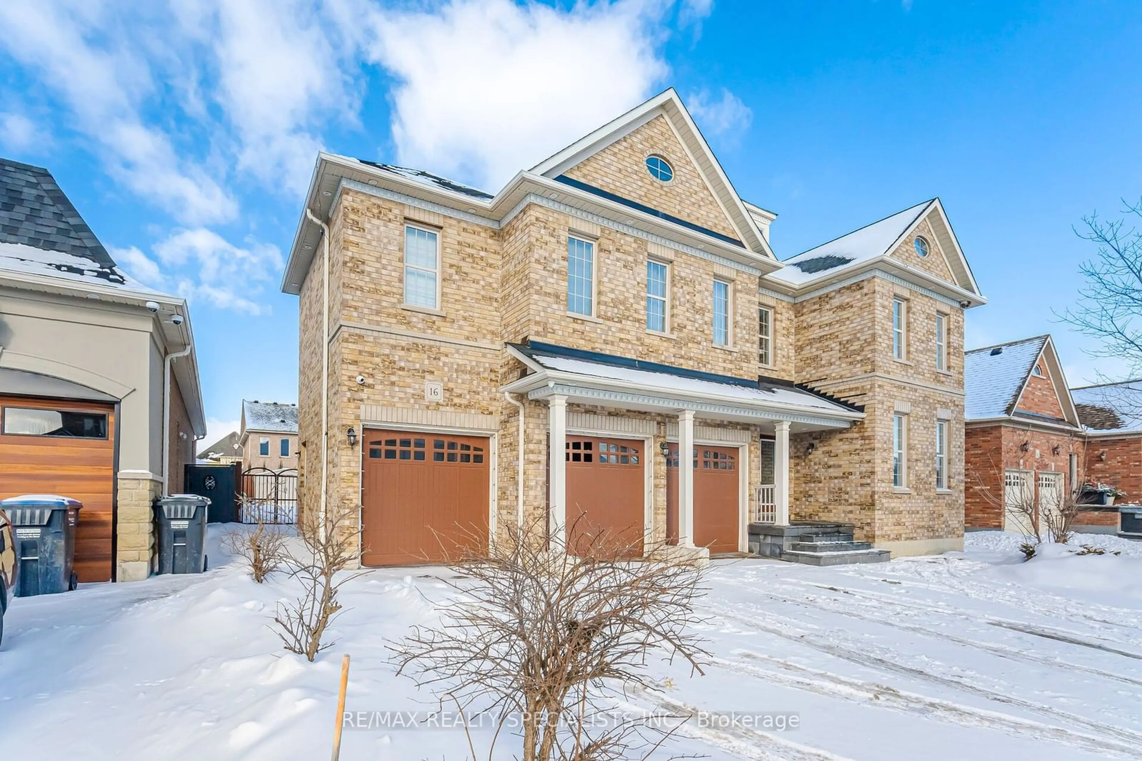 Home with brick exterior material, street for 16 Eiffel Blvd, Brampton Ontario L6P 1V9