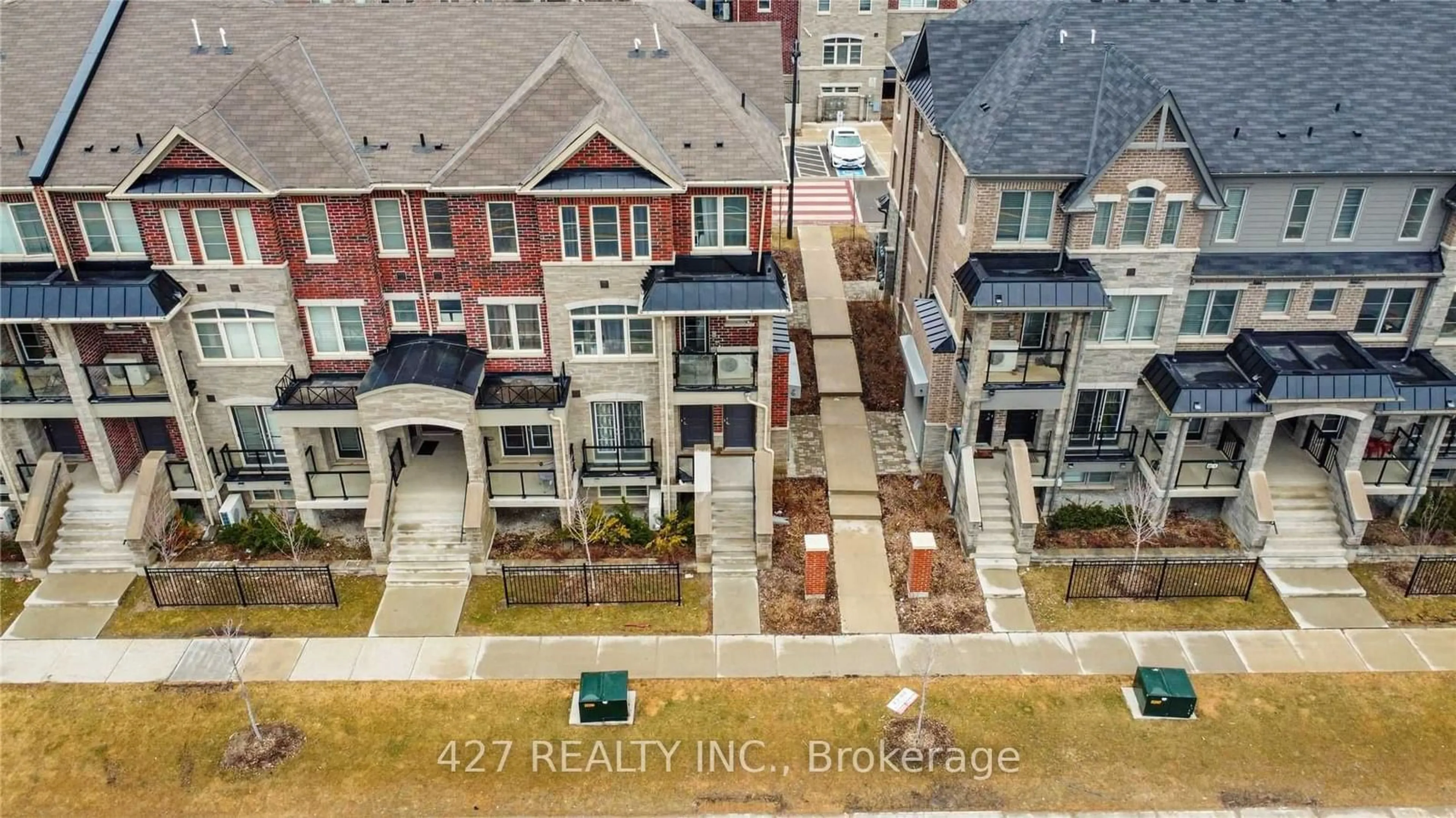 A pic from outside/outdoor area/front of a property/back of a property/a pic from drone, city buildings view from balcony for 200 Veterans Dr #88, Brampton Ontario L7A 4S6