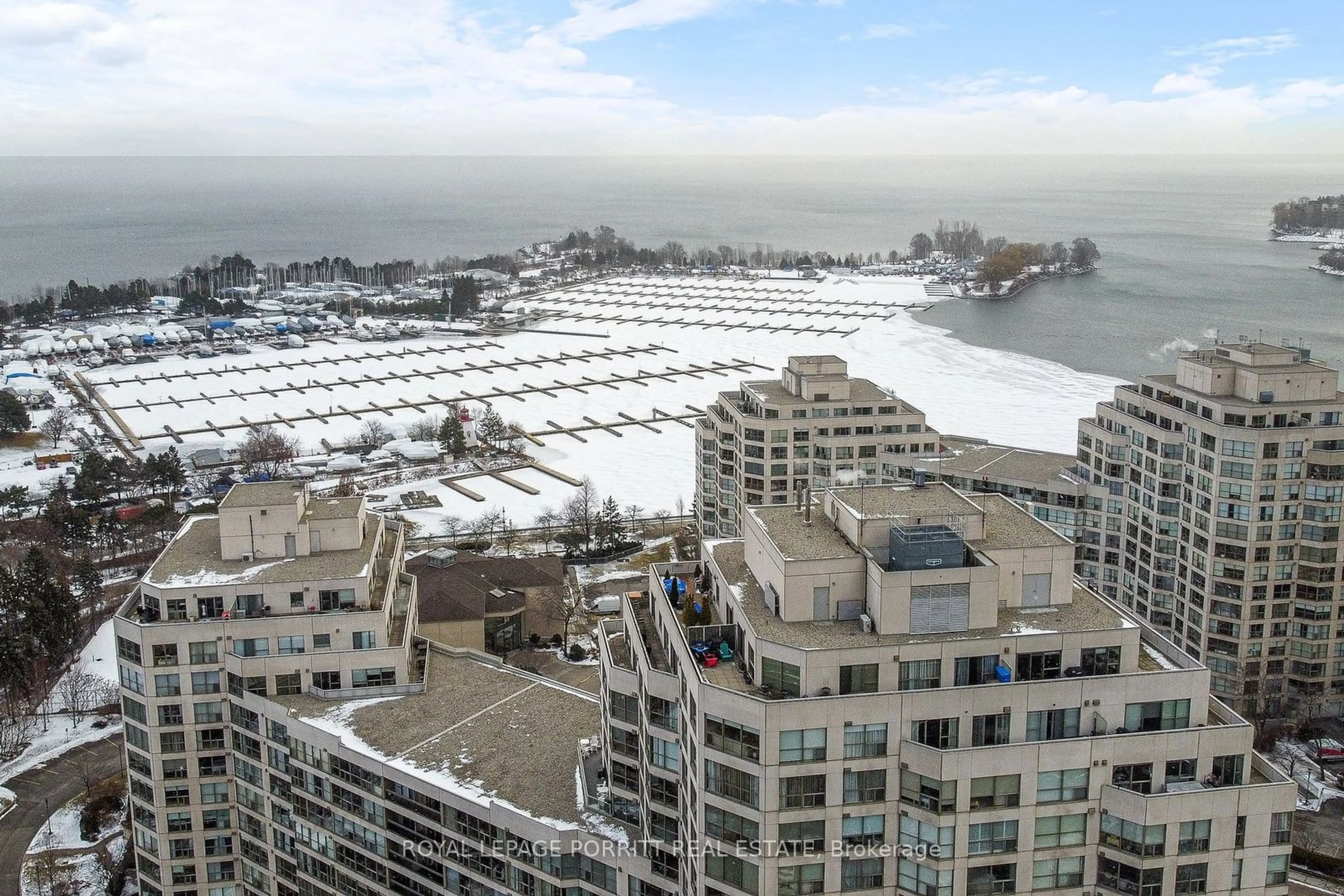 A pic from outside/outdoor area/front of a property/back of a property/a pic from drone, city buildings view from balcony for 2261 Lake Shore Blvd #101, Toronto Ontario M8V 3X1