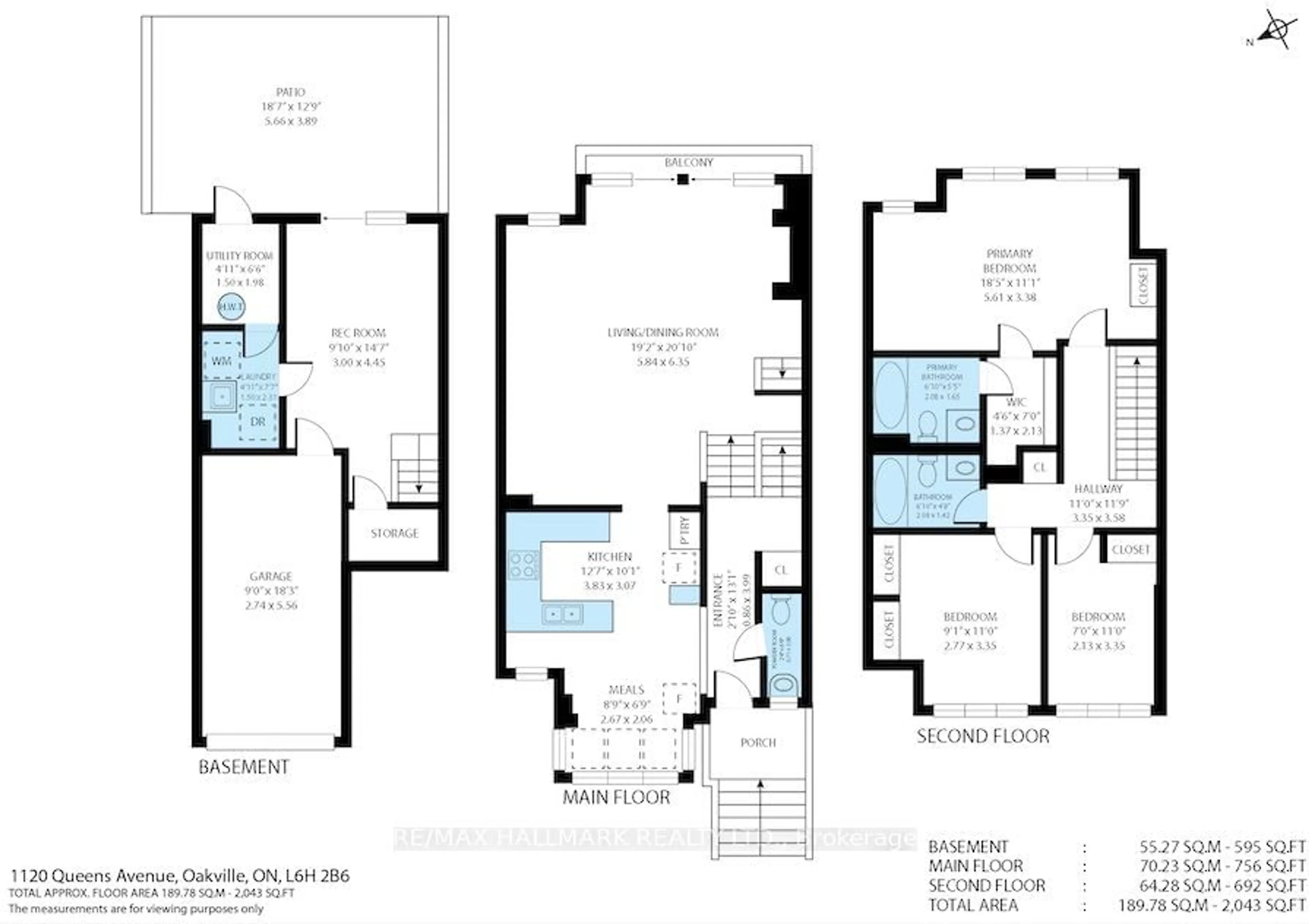 Floor plan for 1120 Queens Ave #16, Oakville Ontario L6H 2B5