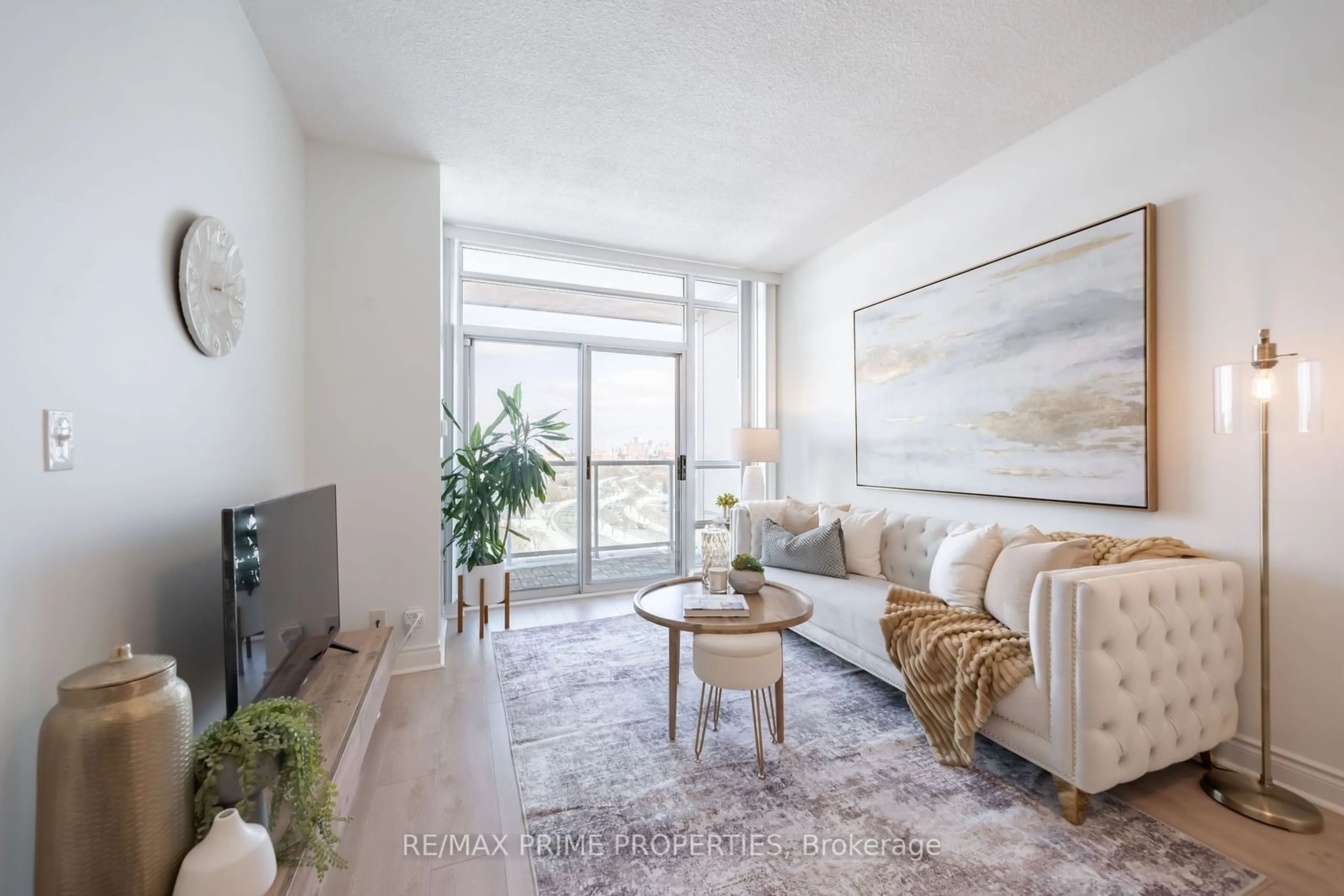 Living room with furniture, unknown for 1900 Lake Shore Blvd #1407, Toronto Ontario M6S 1A4